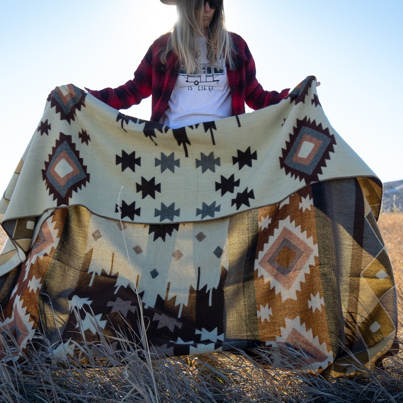 Manta de Lana de Alpaca Andina - Mojave