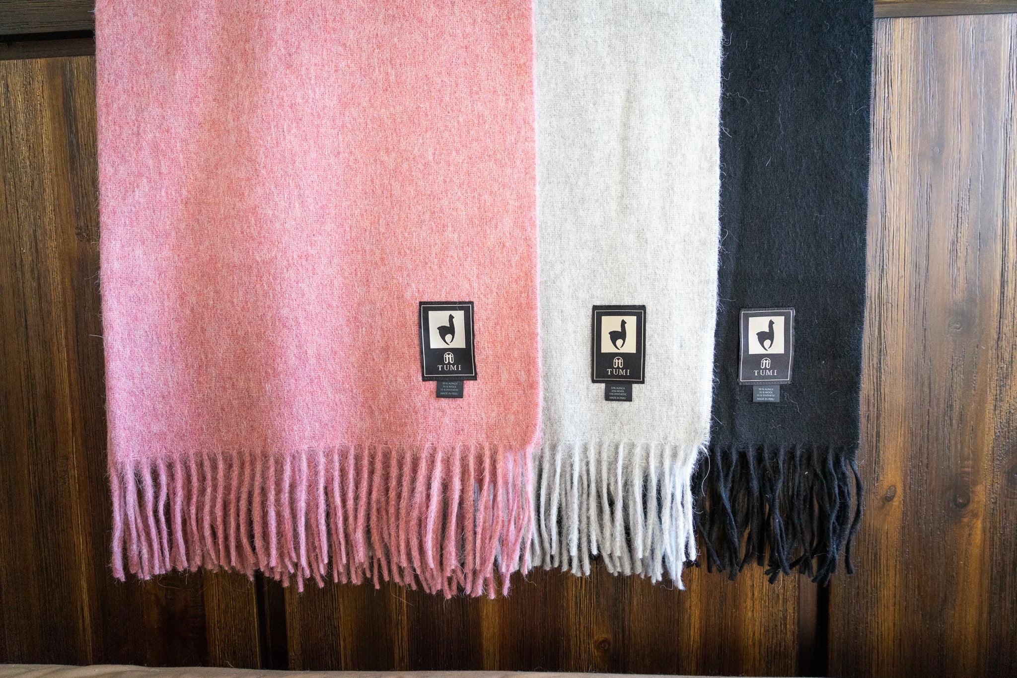 Manta de Lana de Alpaca - Colores Lisos