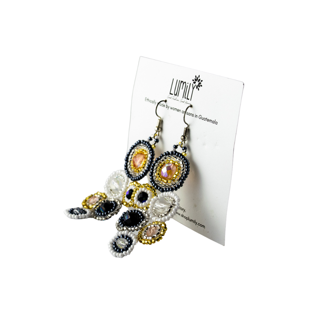 Bola Seed Bead Earrings - Guatemala