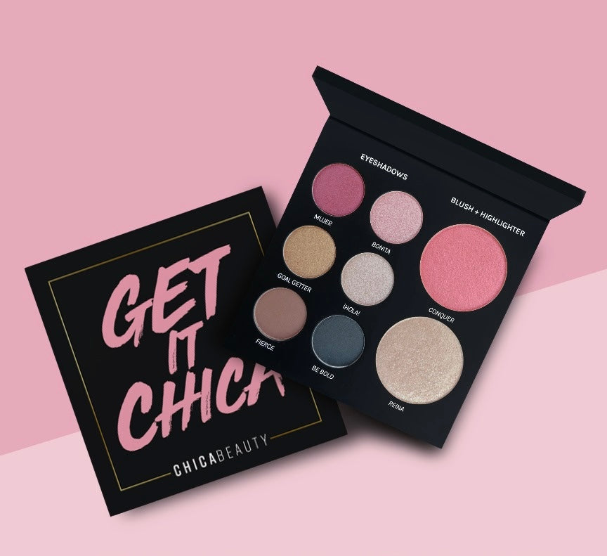 ATRÁPALO CHICA (Paleta facial todo en uno - Colorete, iluminador y 6 sombras de ojos)