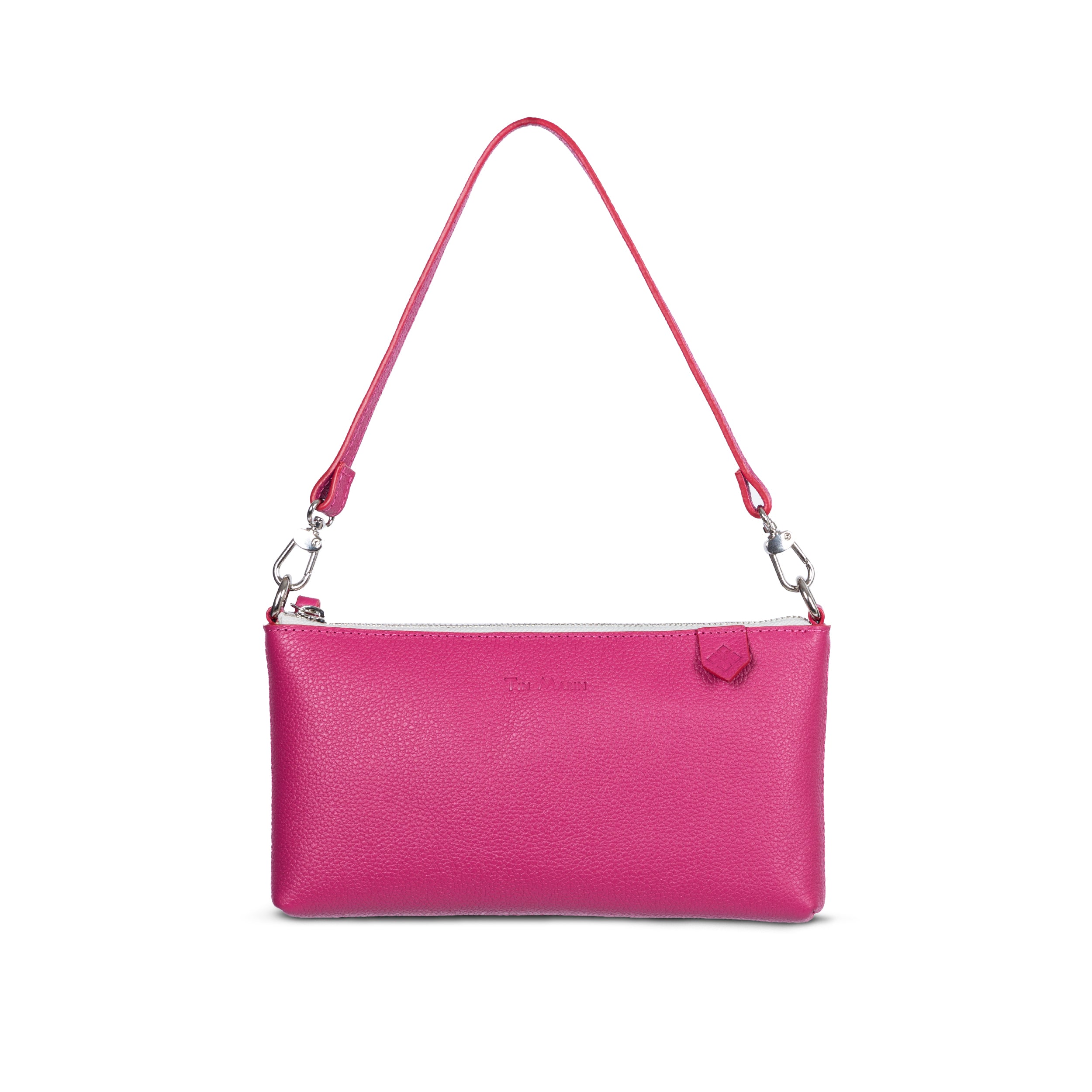 Bolso Elia de piel convertible – Clutch, bandolera y cruzado
