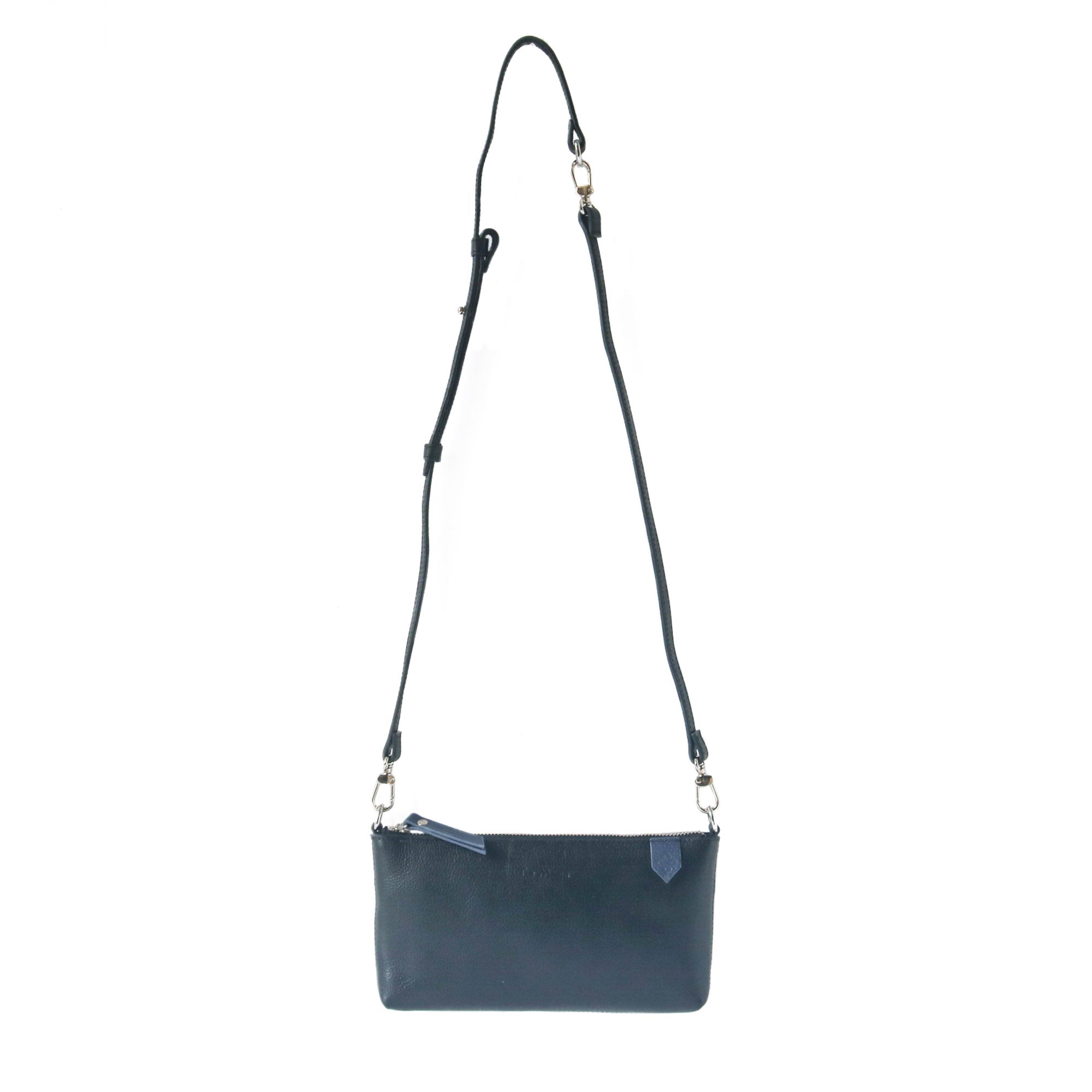 Bolso Elia de piel convertible – Clutch, bandolera y cruzado