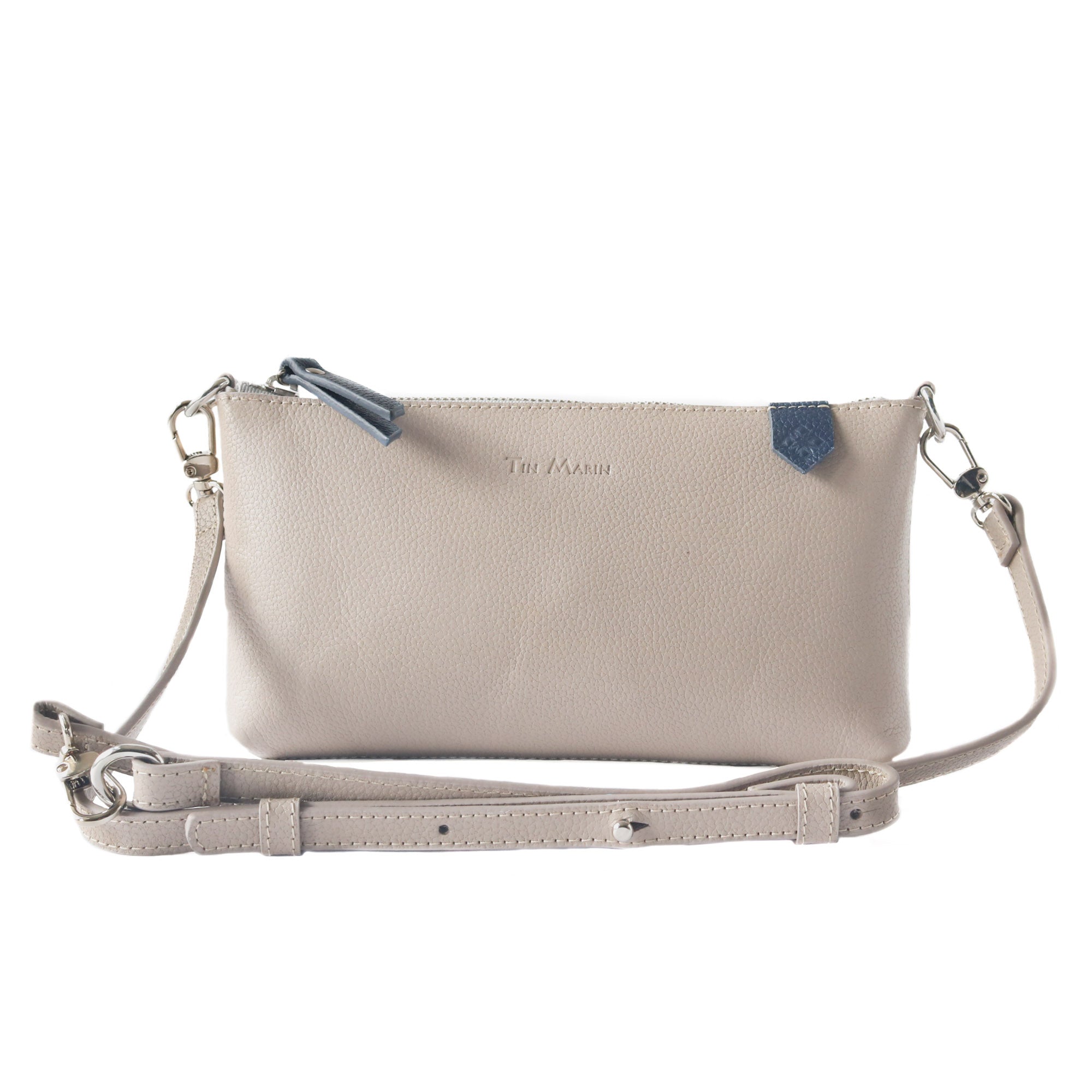 Bolso Elia de piel convertible – Clutch, bandolera y cruzado