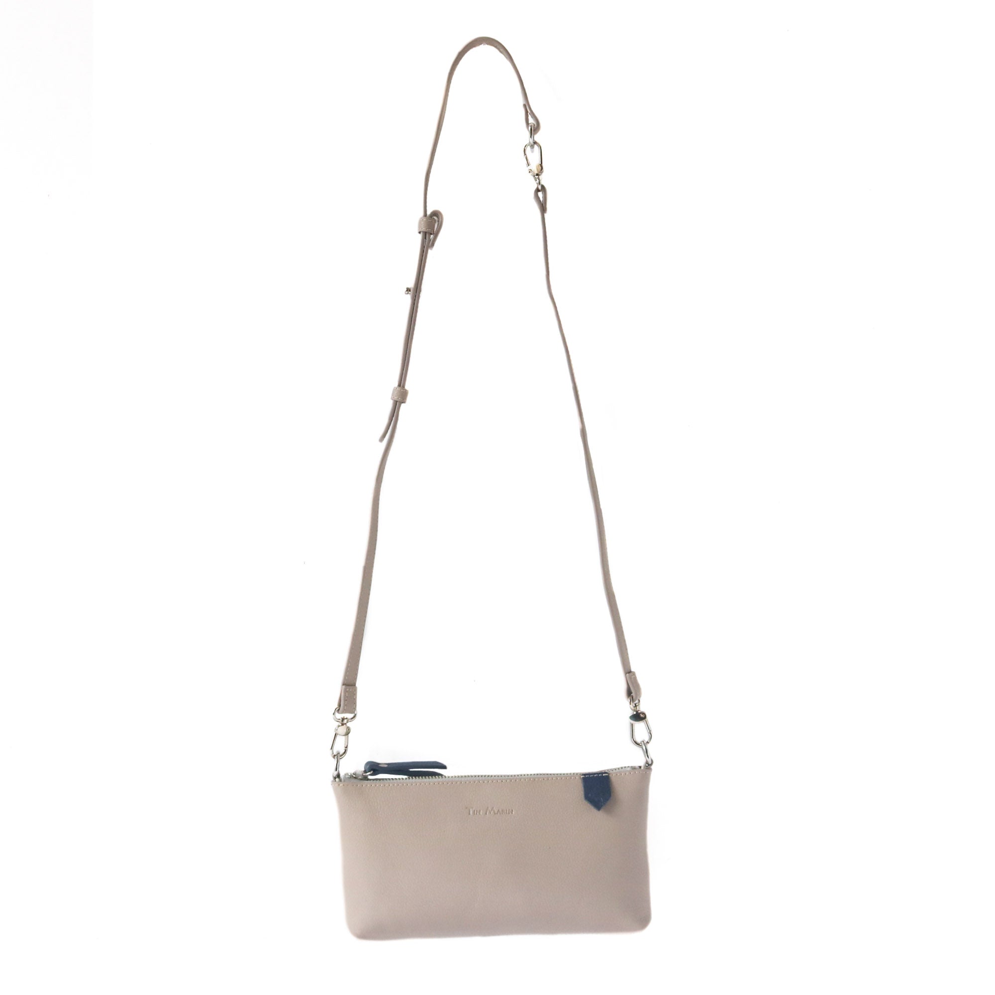Bolso Elia de piel convertible – Clutch, bandolera y cruzado