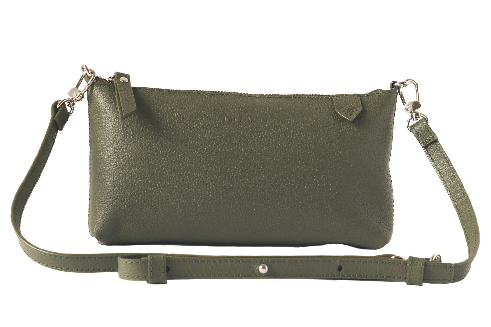 Bolso Elia de piel convertible – Clutch, bandolera y cruzado