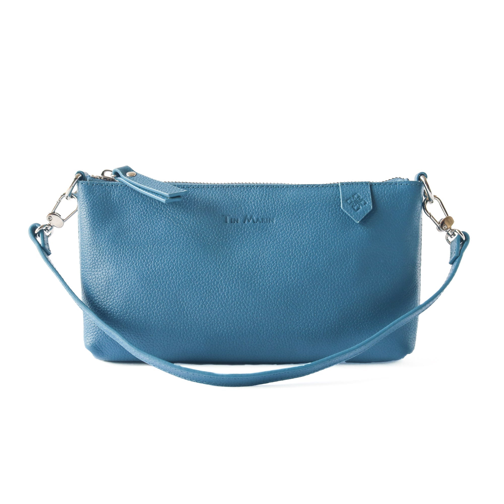 Bolso Elia de piel convertible – Clutch, bandolera y cruzado