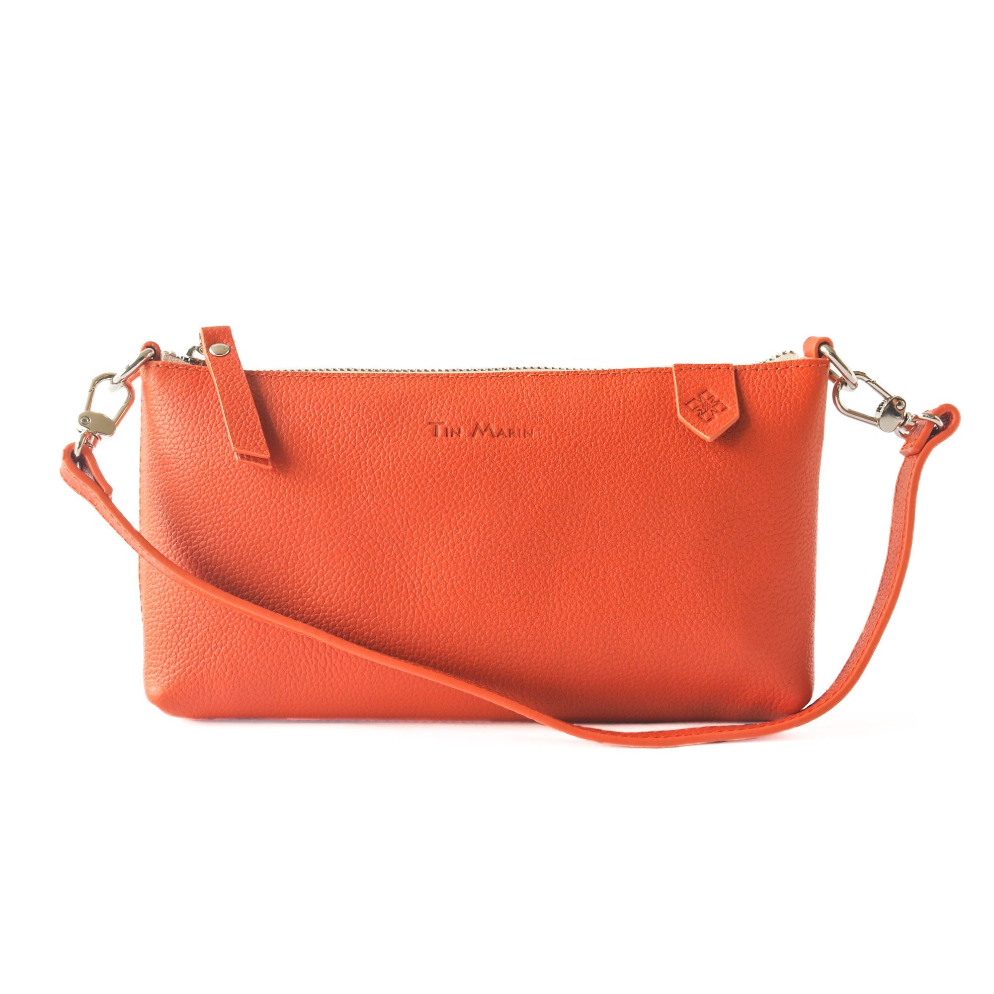 Bolso Elia de piel convertible – Clutch, bandolera y cruzado