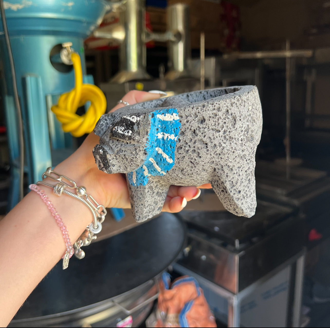 Molcajete Cerdito 100% Volcánico