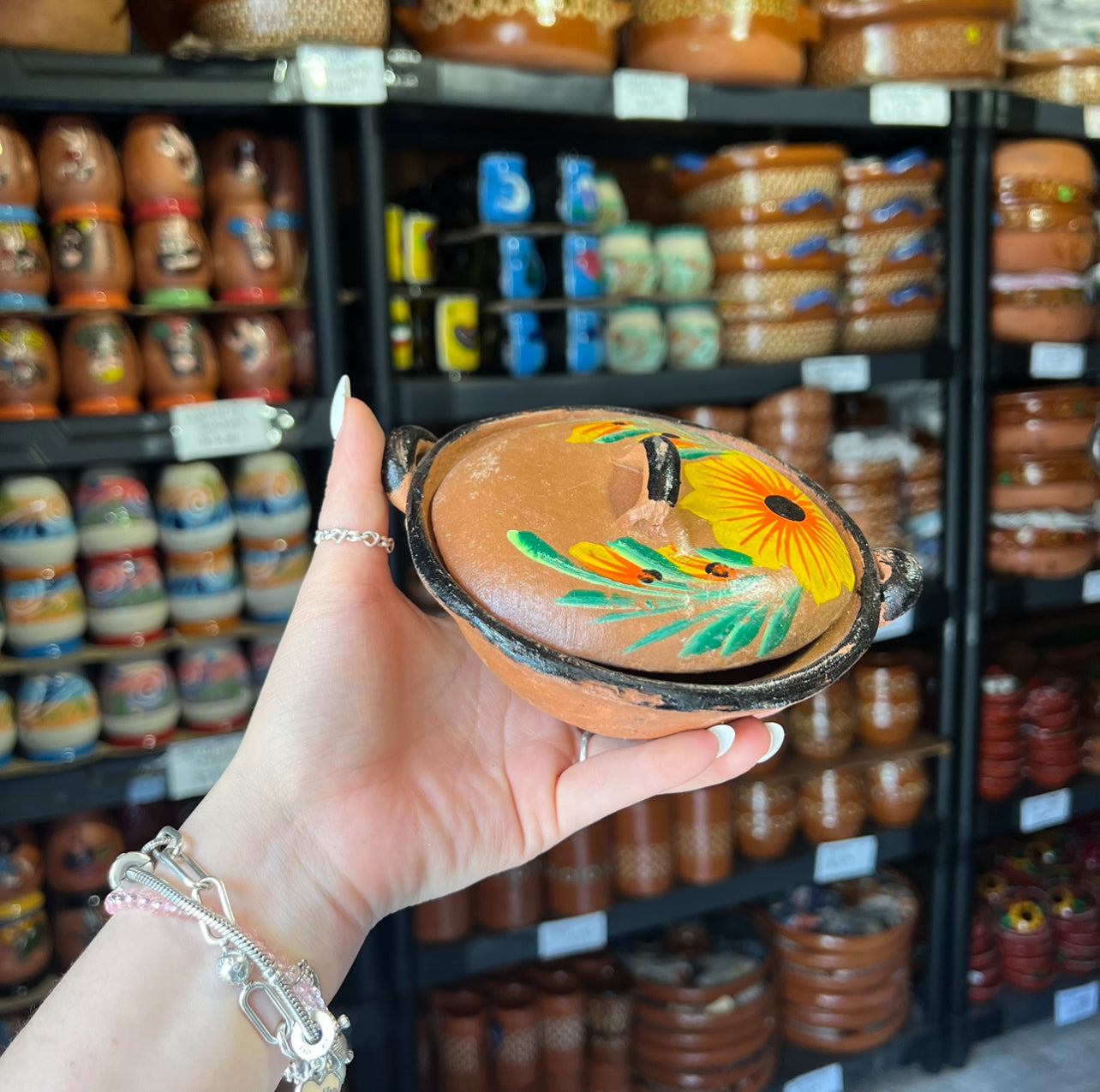 Red Salsa Holder w/ top