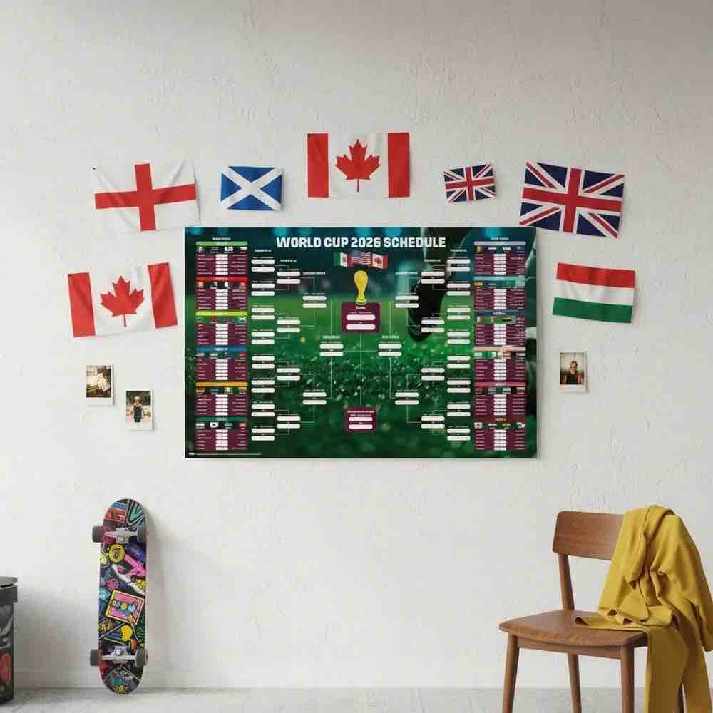 FIFA 2026 World Cup Match Bracket Poster