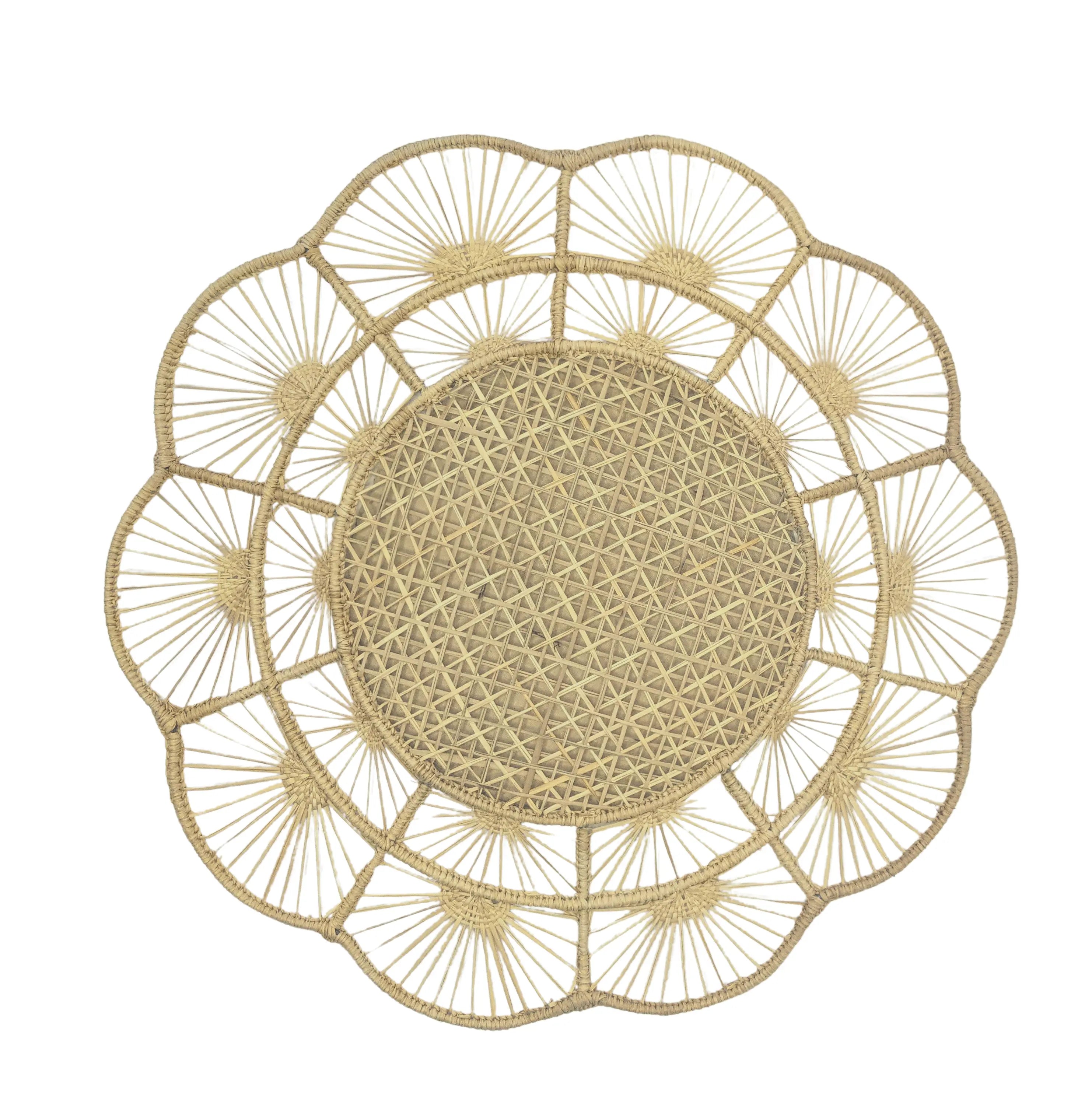 Petal Perfection Handwoven Iraca Placemat