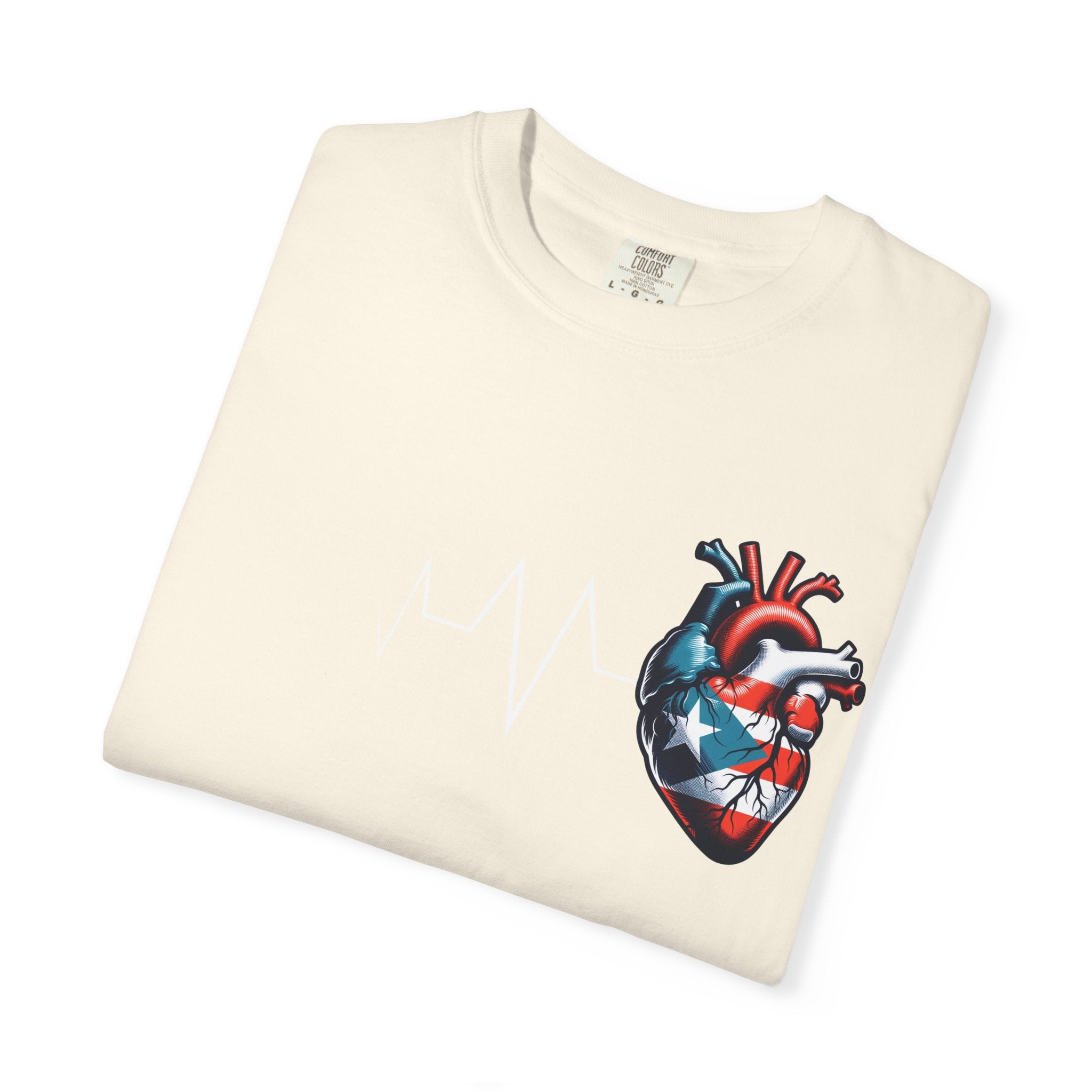 Camiseta de Puerto Rico Siempre en Mi Corazón | PR Boricua Latido Corazón | Camisetas Virales Divertidas Orgullo Latino