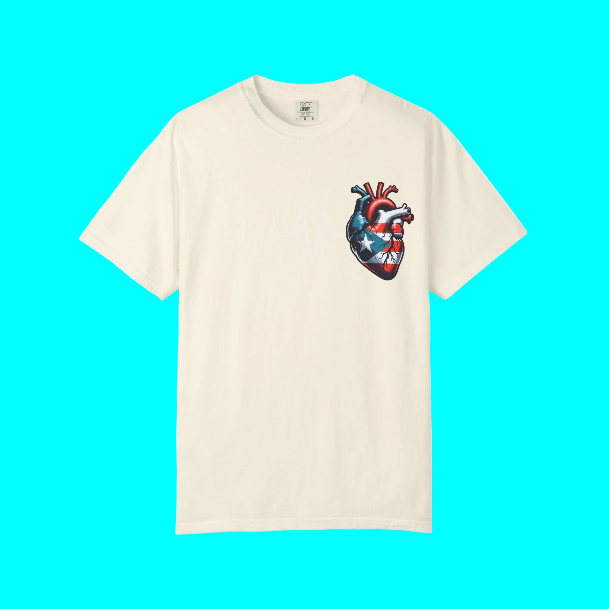Camiseta de Puerto Rico Siempre en Mi Corazón | PR Boricua Latido Corazón | Camisetas Virales Divertidas Orgullo Latino