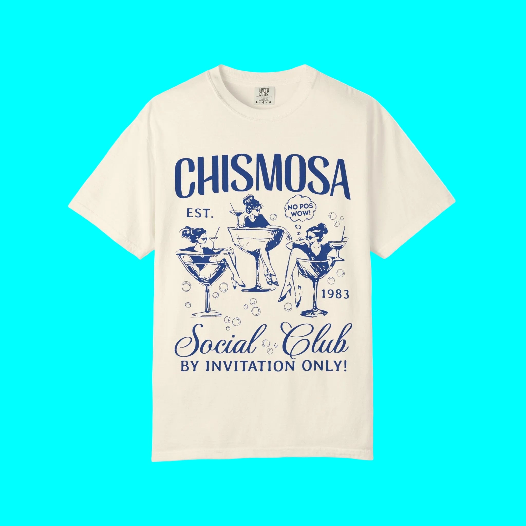 Camiseta Chismosa Social Club | ¡No Pos Wow! ¡Solo con invitación! Divertidas camisetas latinas unisex | 3 colores