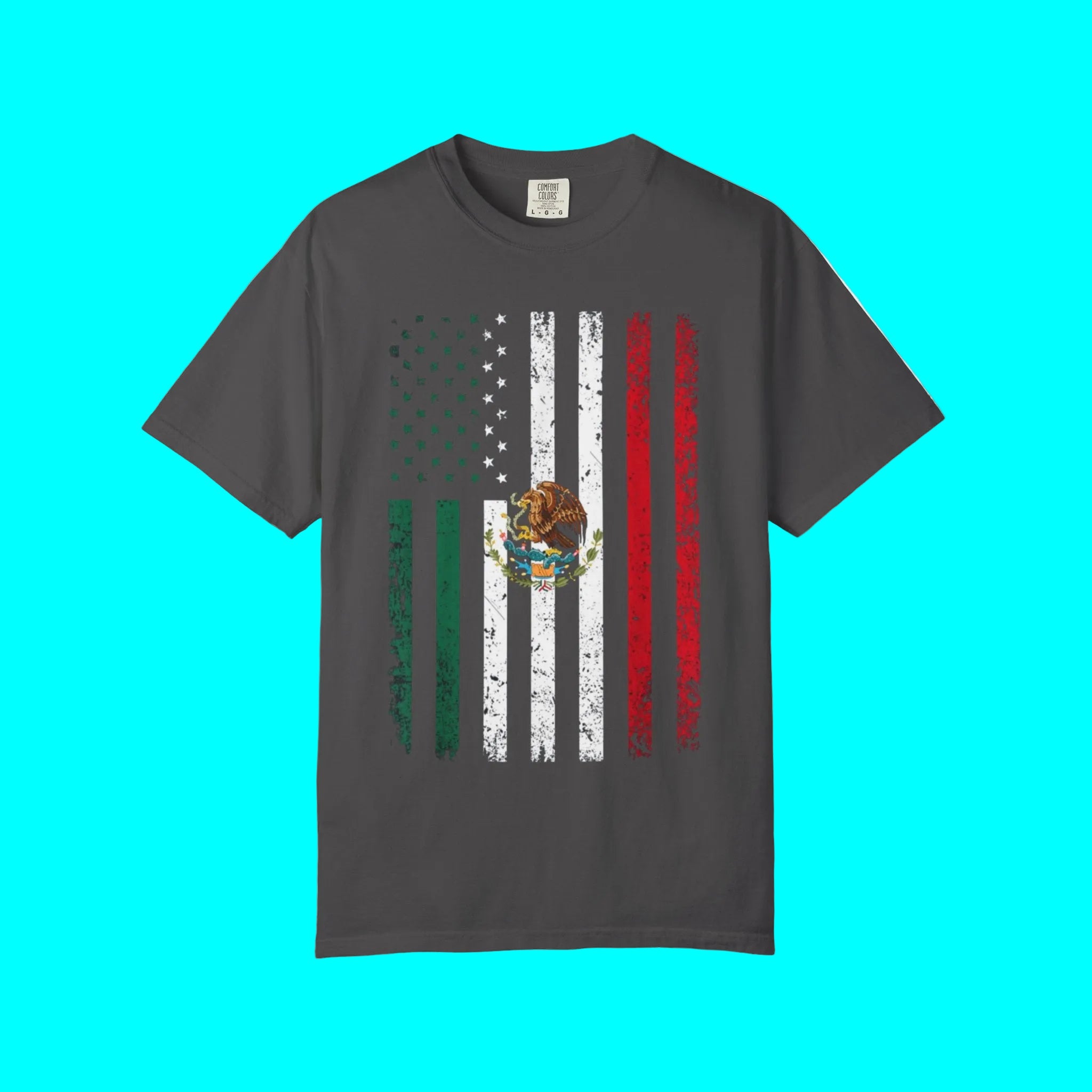 USA + MEXICAN FLAG PRIDE T-Shirt | Independence Day Latino Vibes (Mexico) - July 4th | 2 Colors