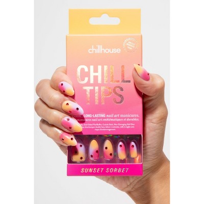 Chillhouse Chill Tips Uñas postizas a presión Sunset Sorbet 24 unidades - Nuevo