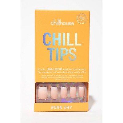 Uñas postizas Chillhouse Born day cuadradas de 24 unidades - Nuevas