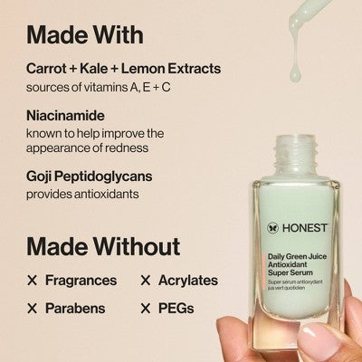 Honest Beauty Daily Green Juice Sérum Súper Antioxidante 30 ml - Nuevo