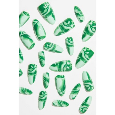 Chillhouse Chill Tips Uñas postizas a presión Shes a Gem 24ct - Nuevo