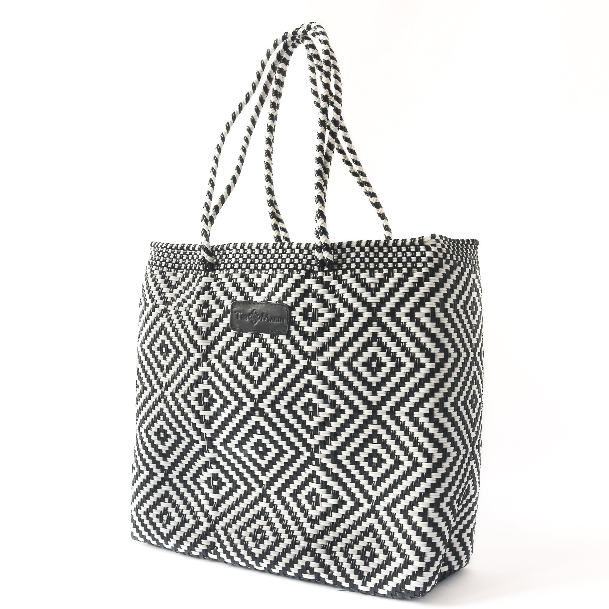 Bolso tote trenzado Greca