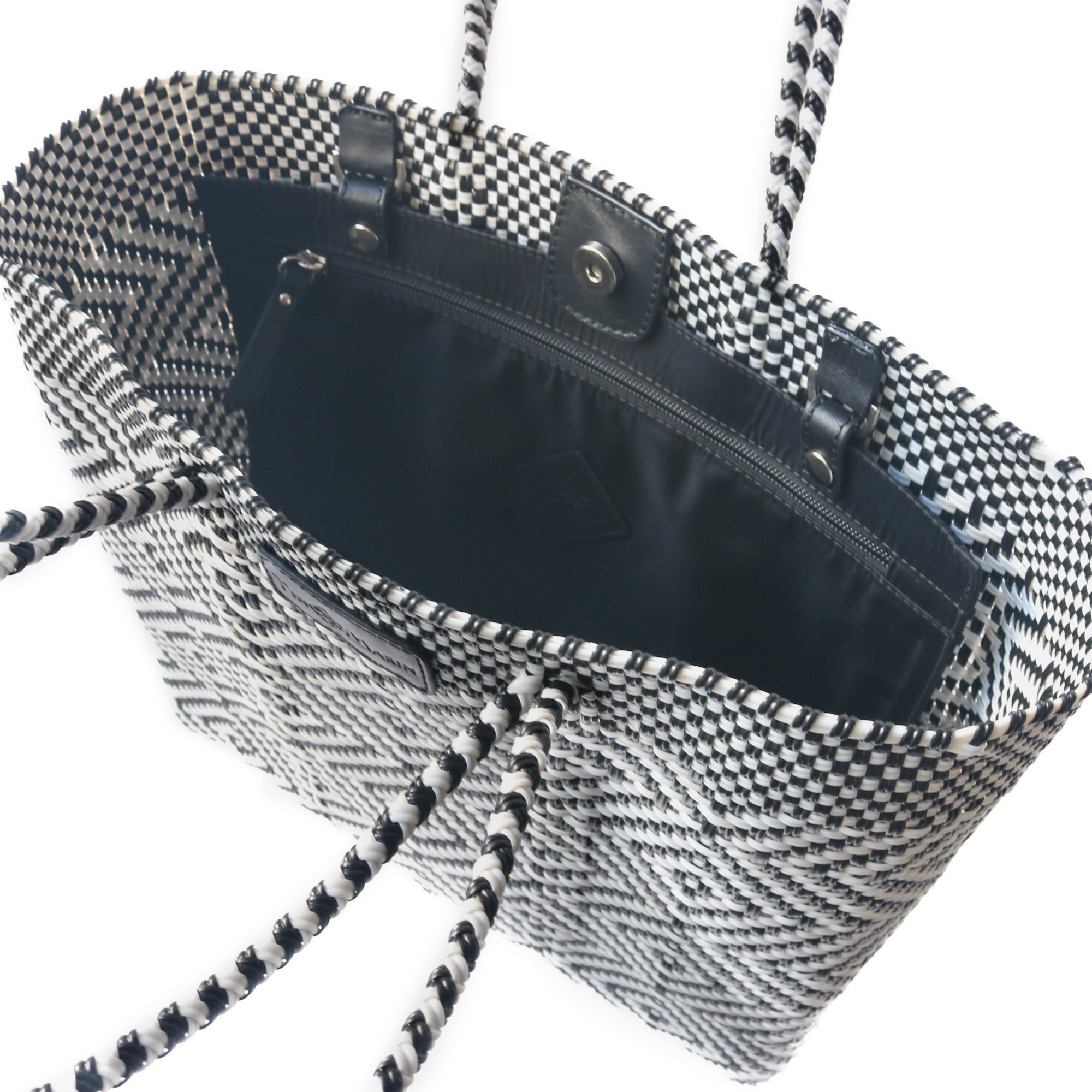 Bolso tote trenzado Greca