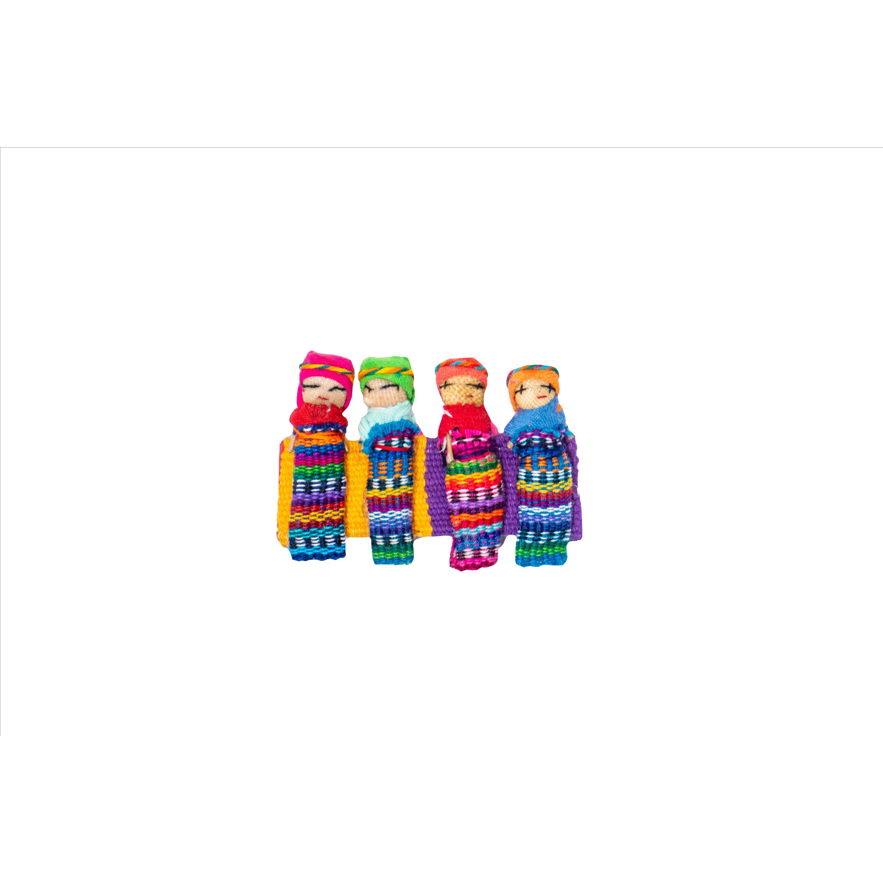 Handmade Worry Doll Boho Hair Clip - Guatemala