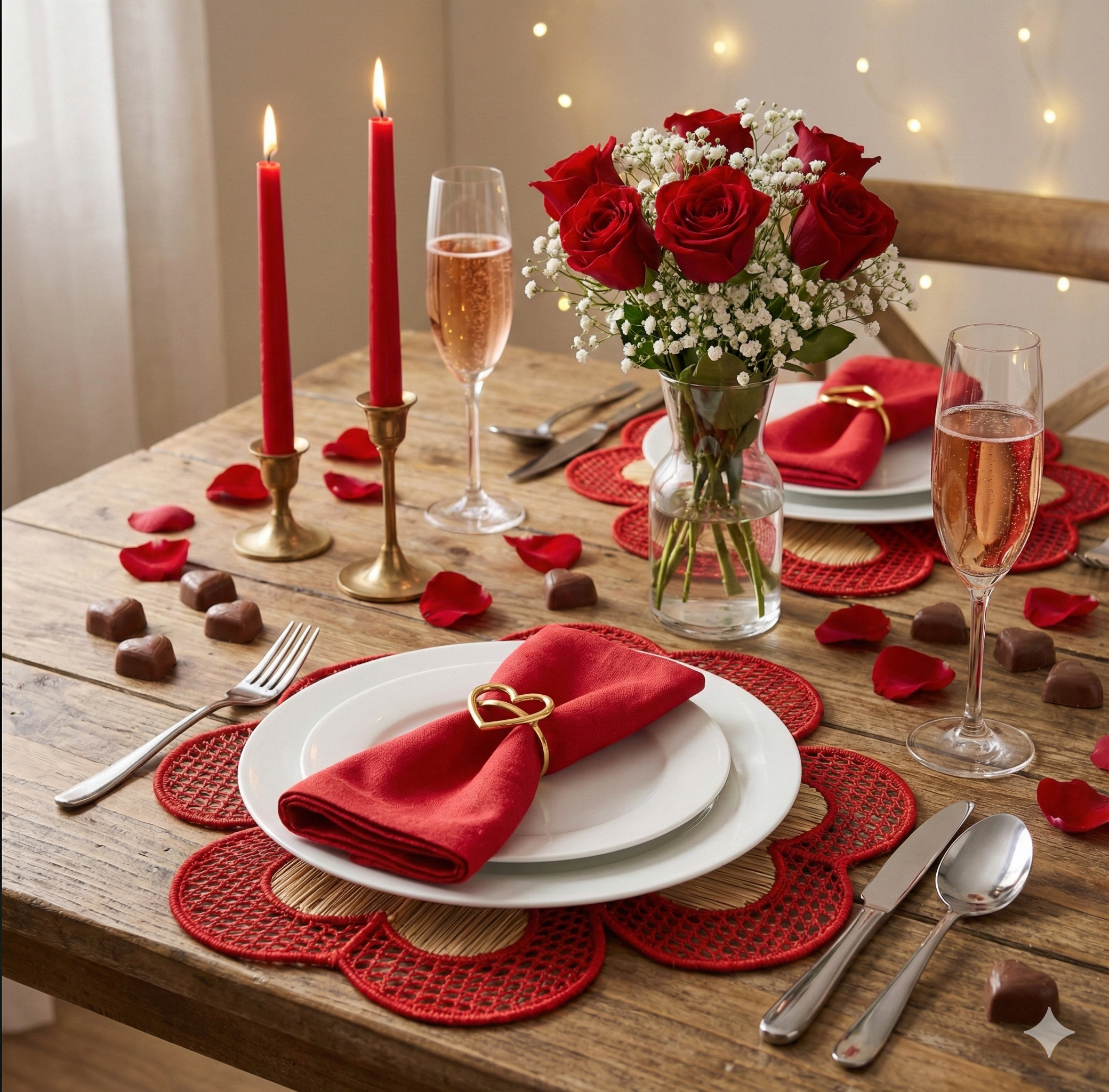 Heart Clover Handwoven Iraca Placemat