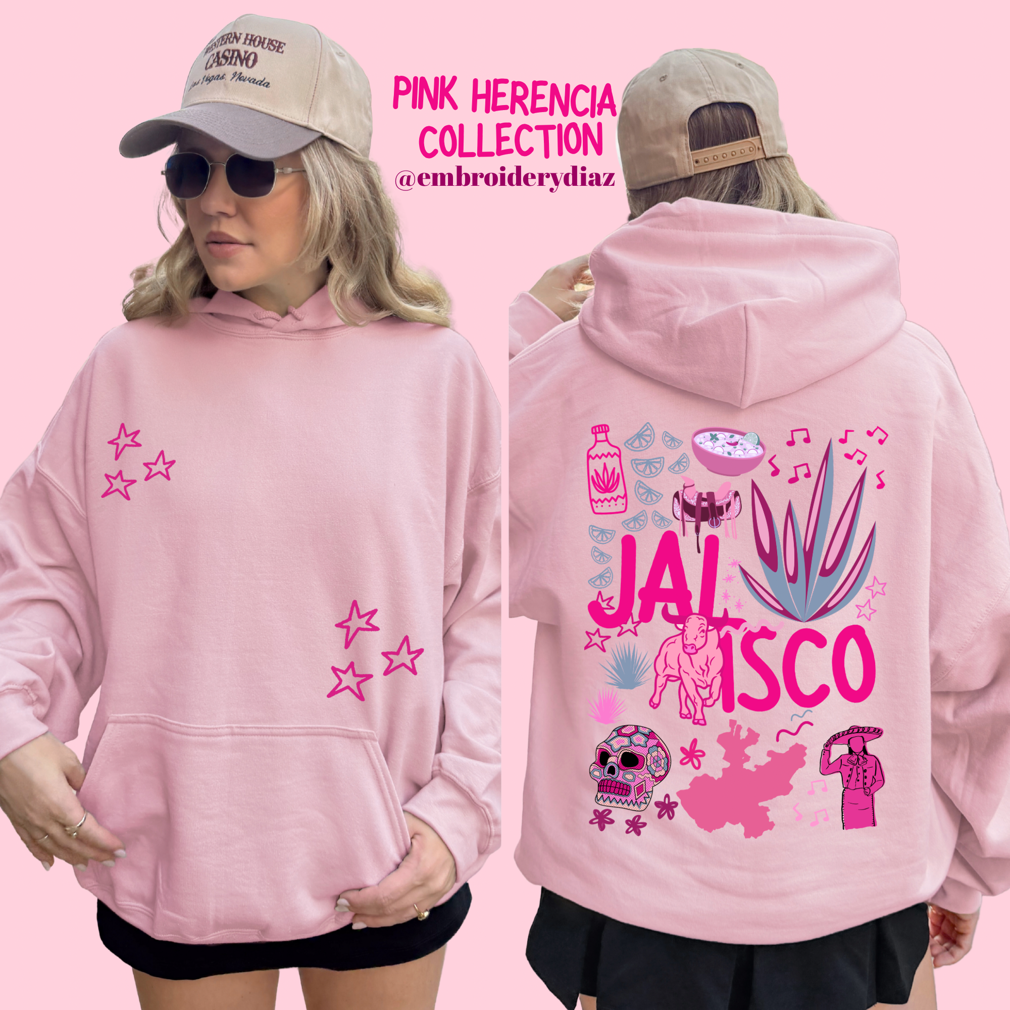 Suéter Herencia rosa Jalisco