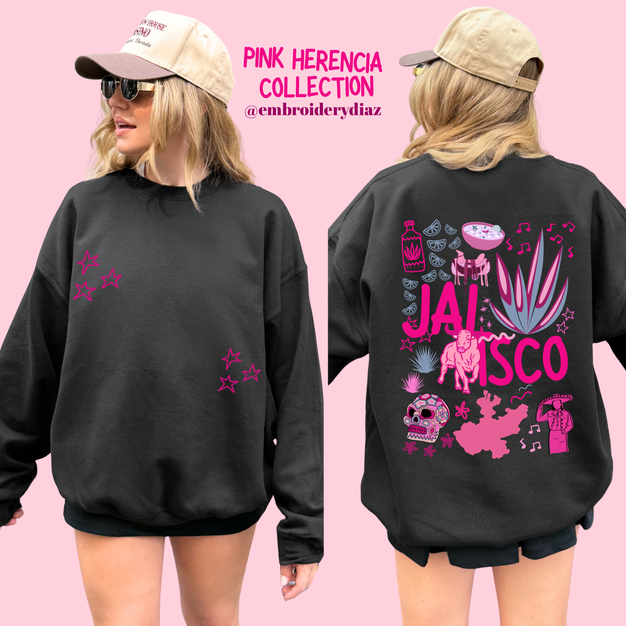 Suéter Herencia rosa Jalisco