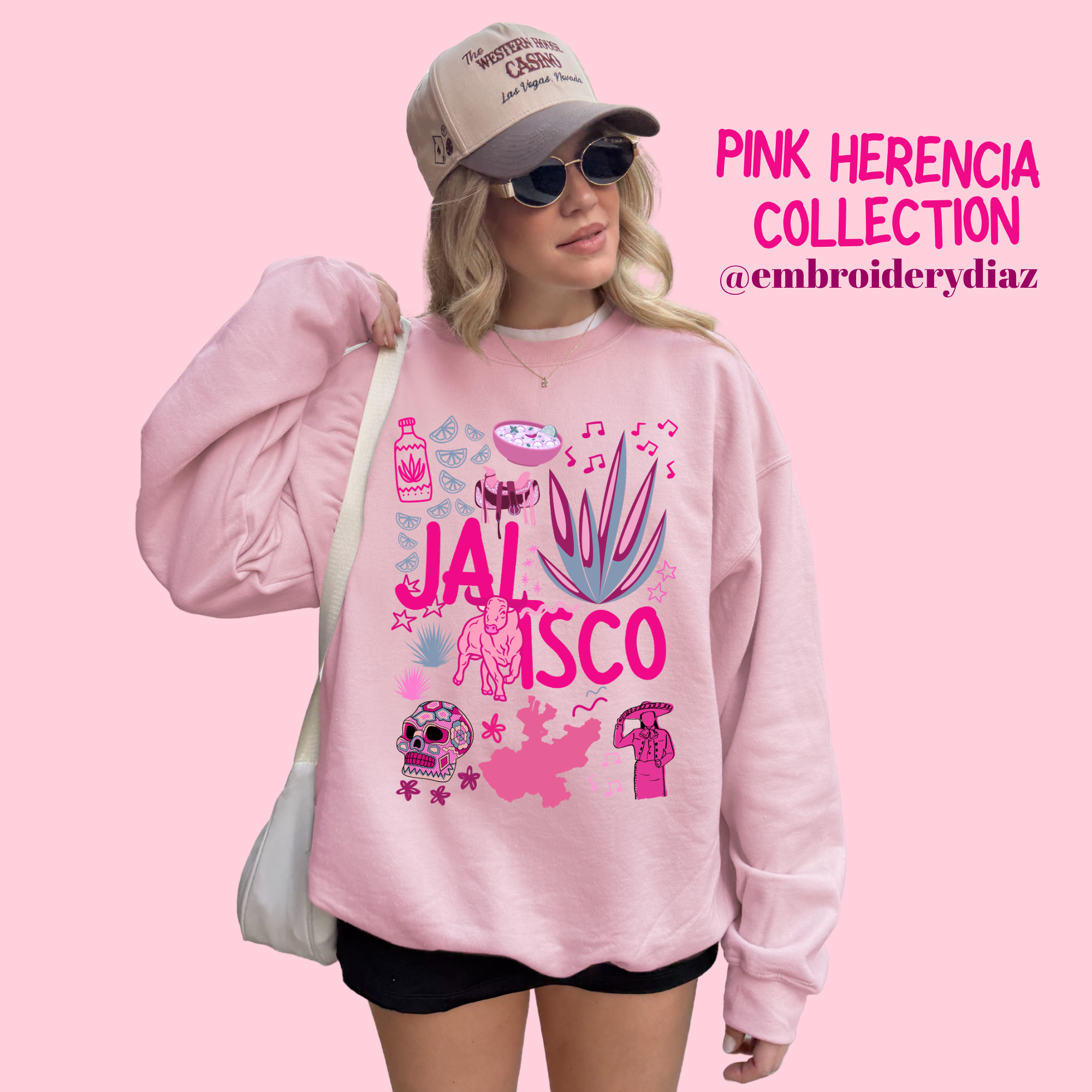 Suéter Herencia rosa Jalisco