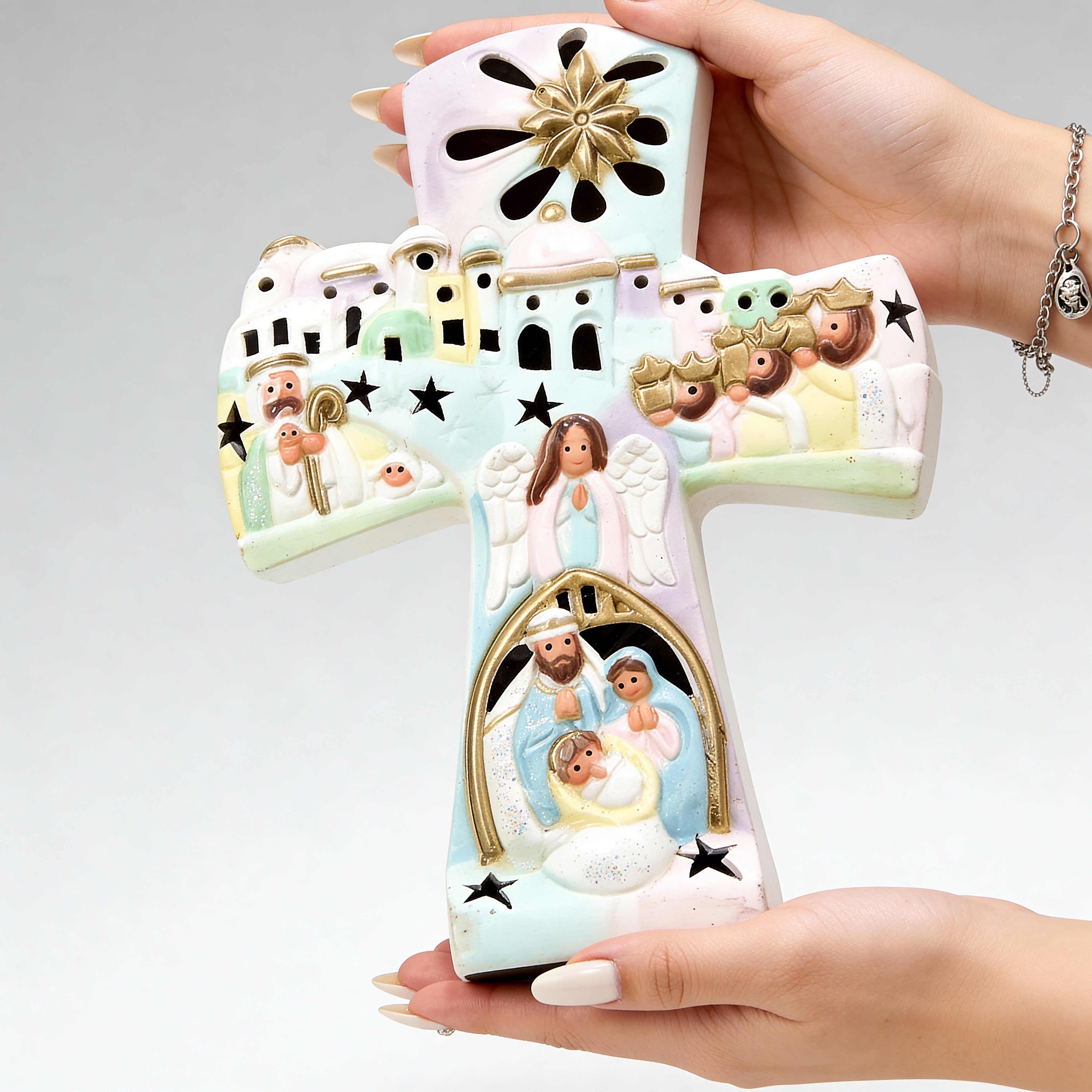 Lámpara de noche con pesebre