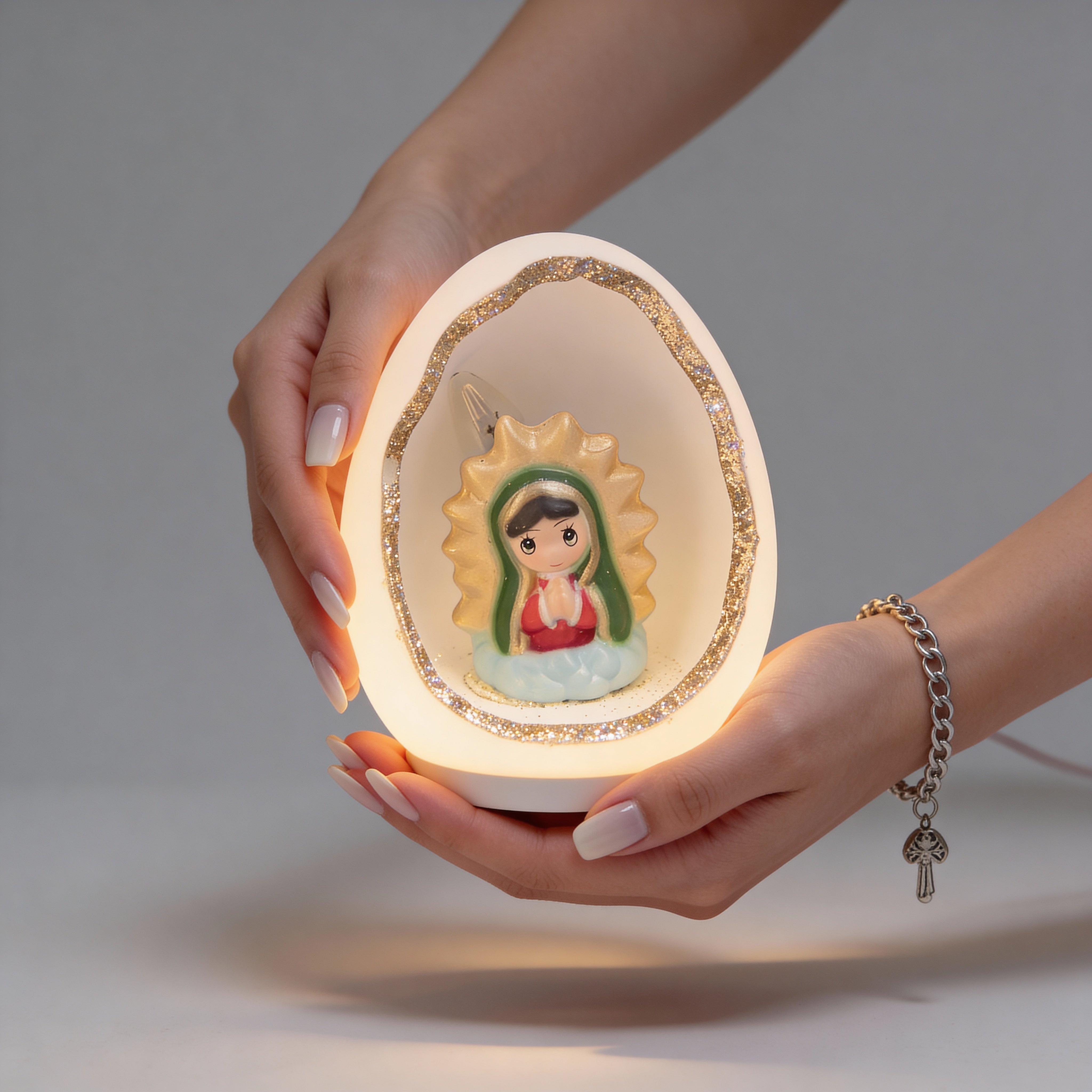 Lámpara de noche Huevito Virgencita