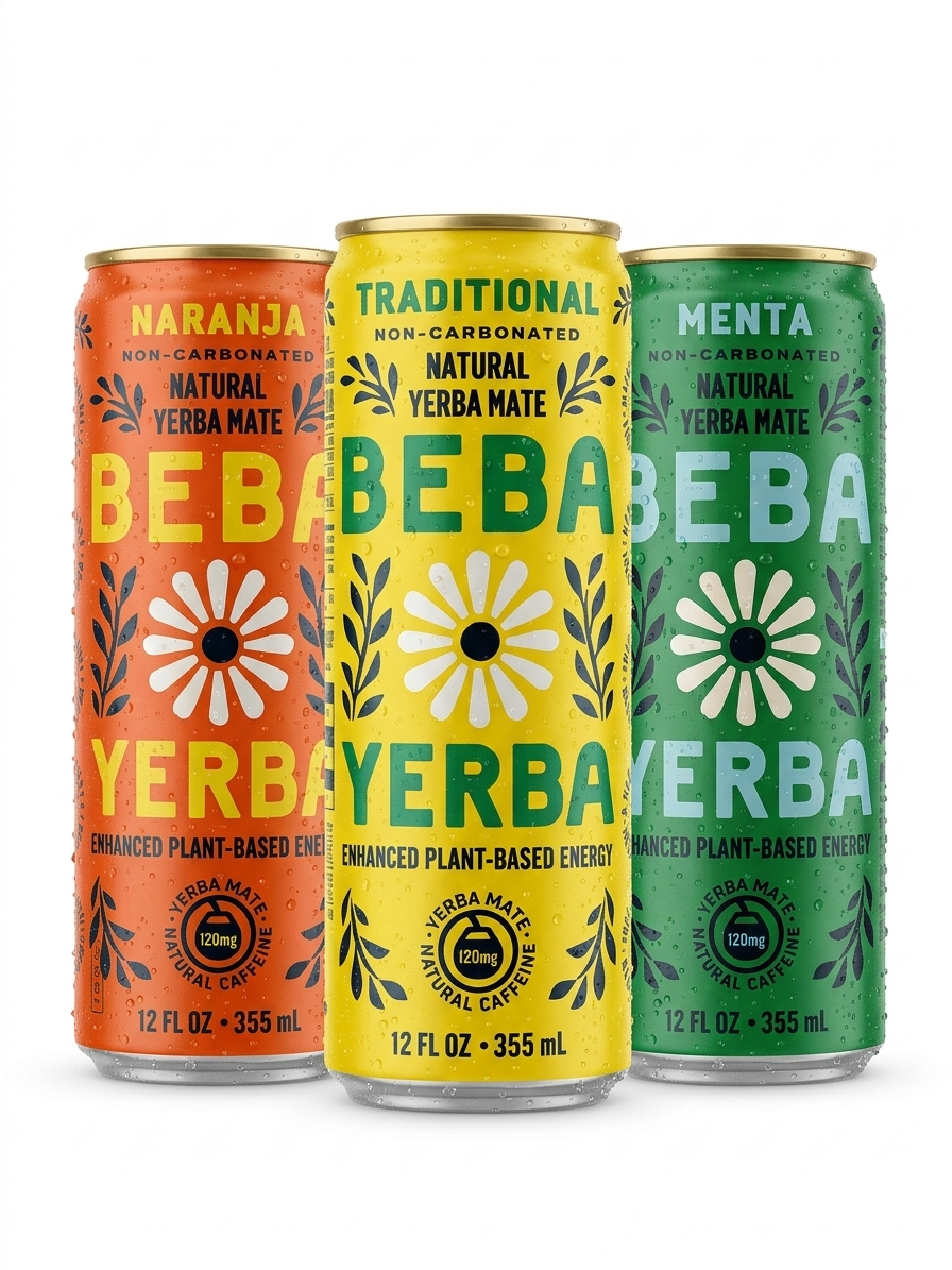 BEBA YERBA - ORANGE FLAVOR (12 cans)