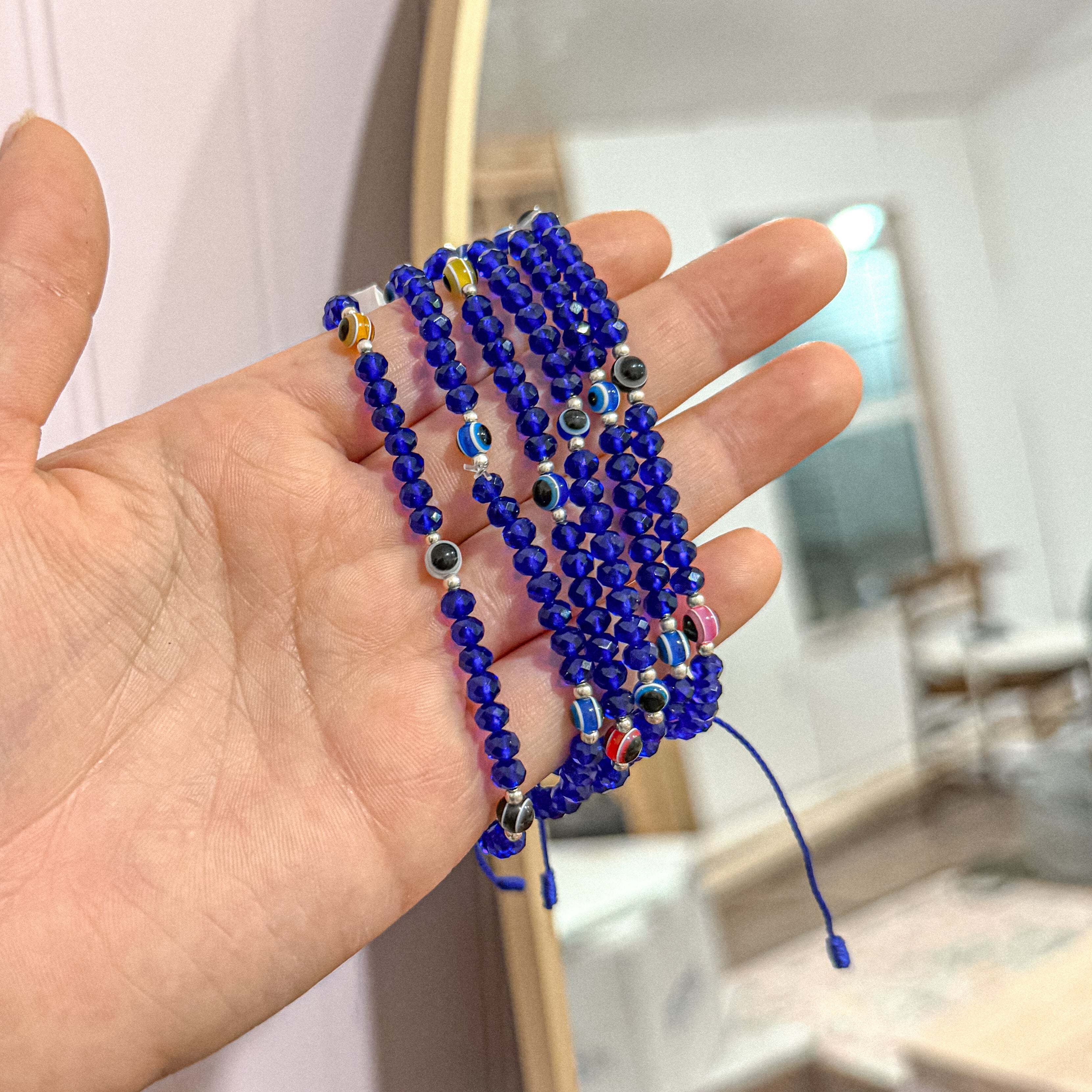 Pulsera de Protección contra el Mal de Ojo Azul