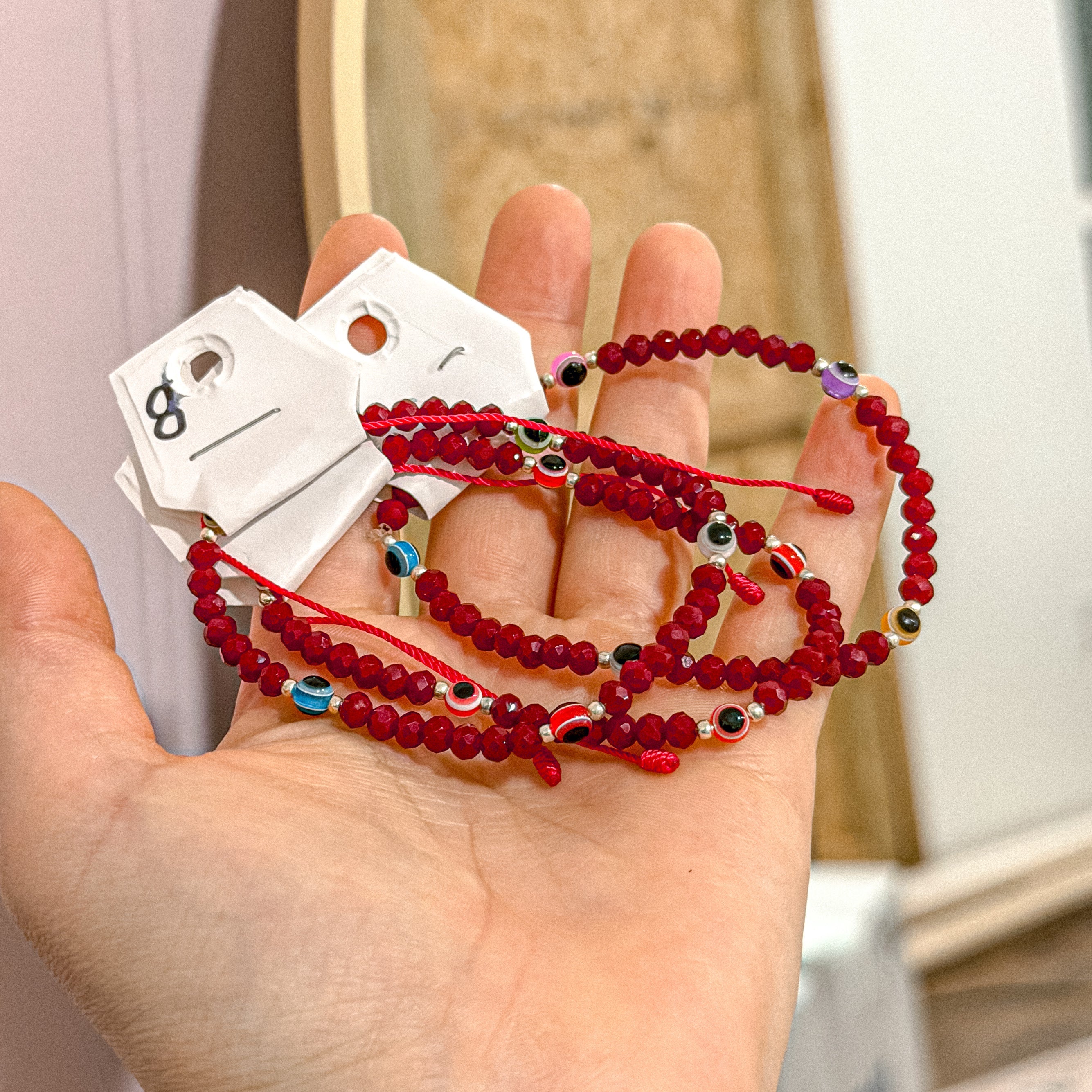 Pulsera Roja de Protección contra el Mal de Ojo