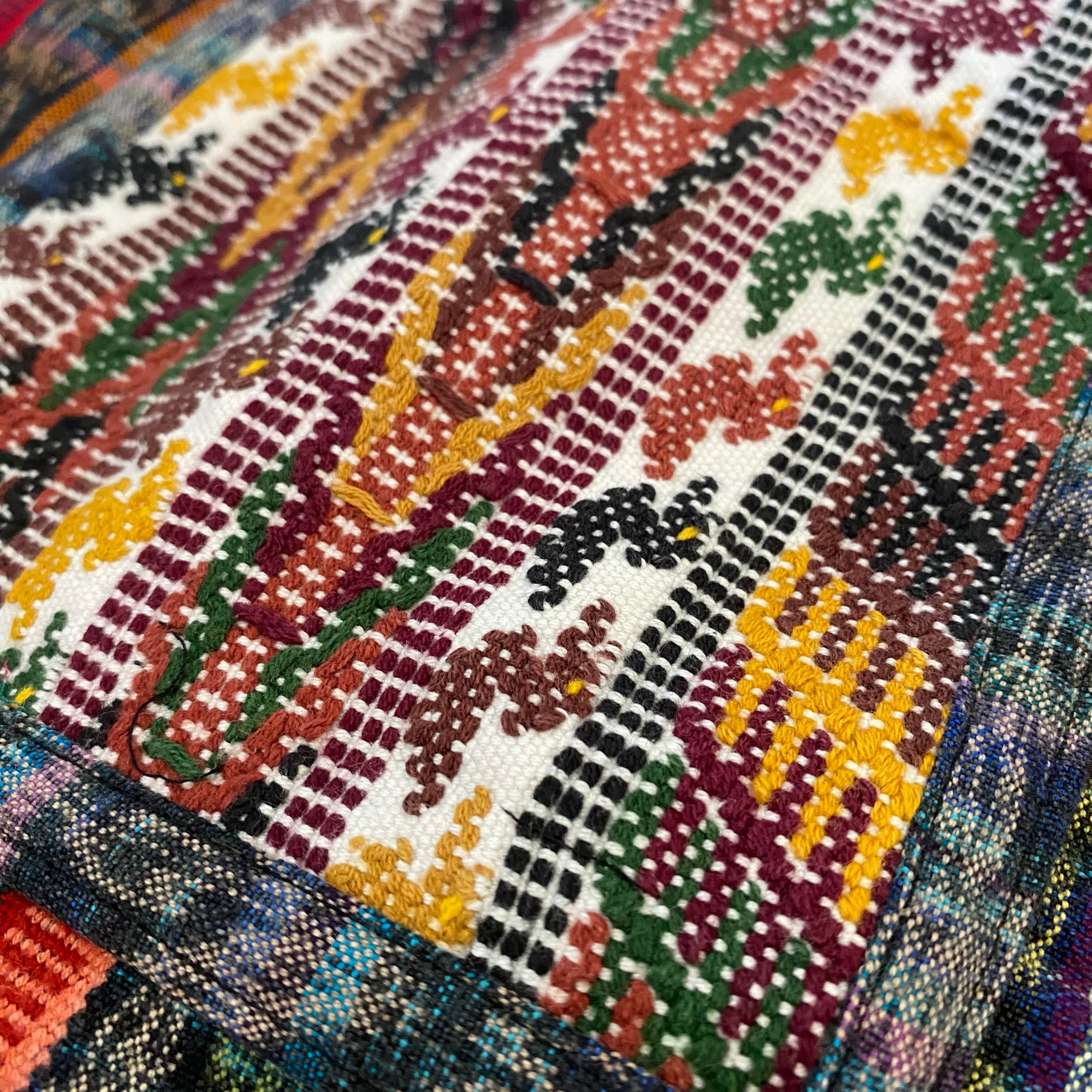 Bolso para yoga bordado con huipil (surtido) - Guatemala