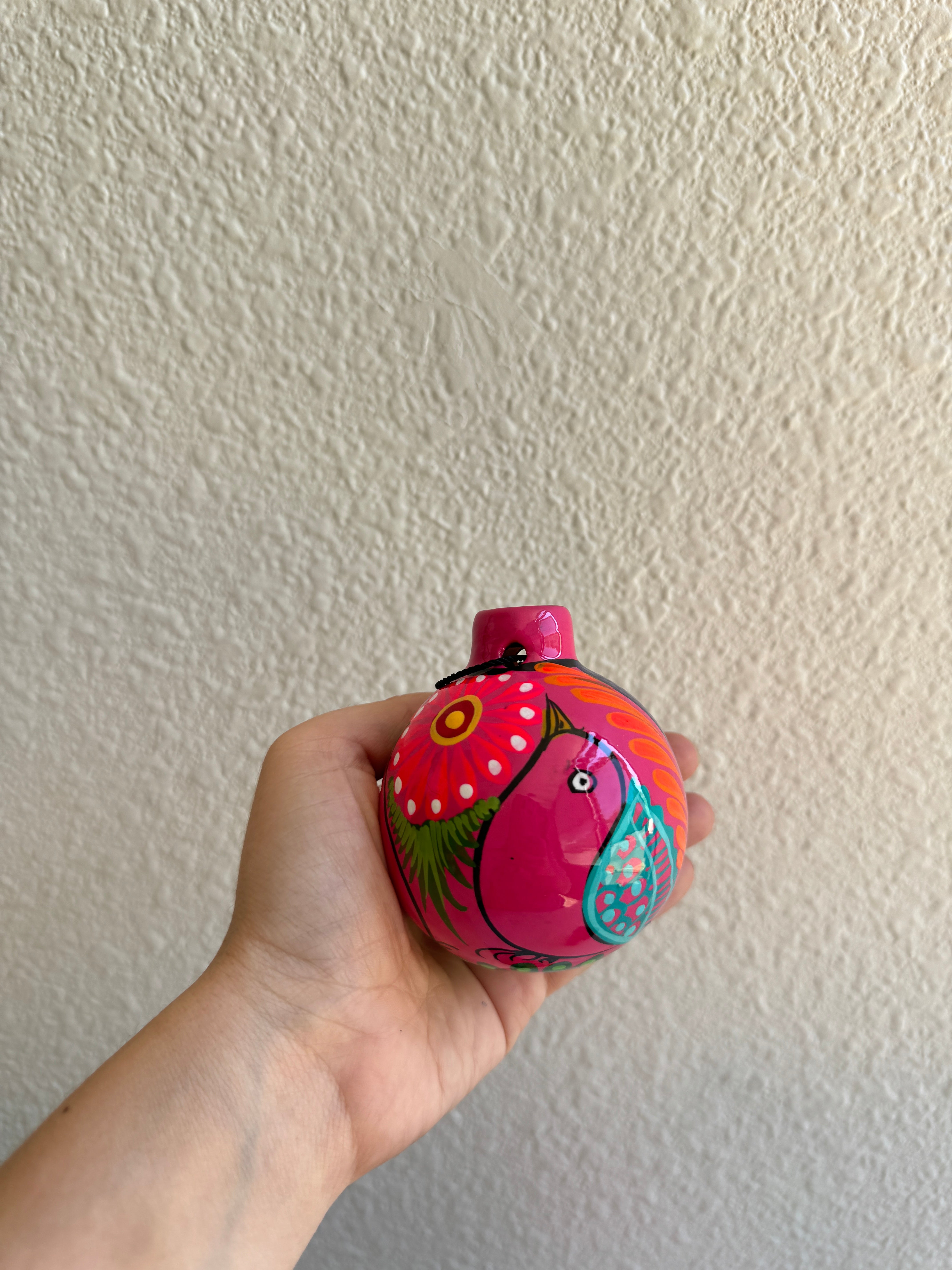 Mexican Ornaments, Hand Painted, Christmas colorful