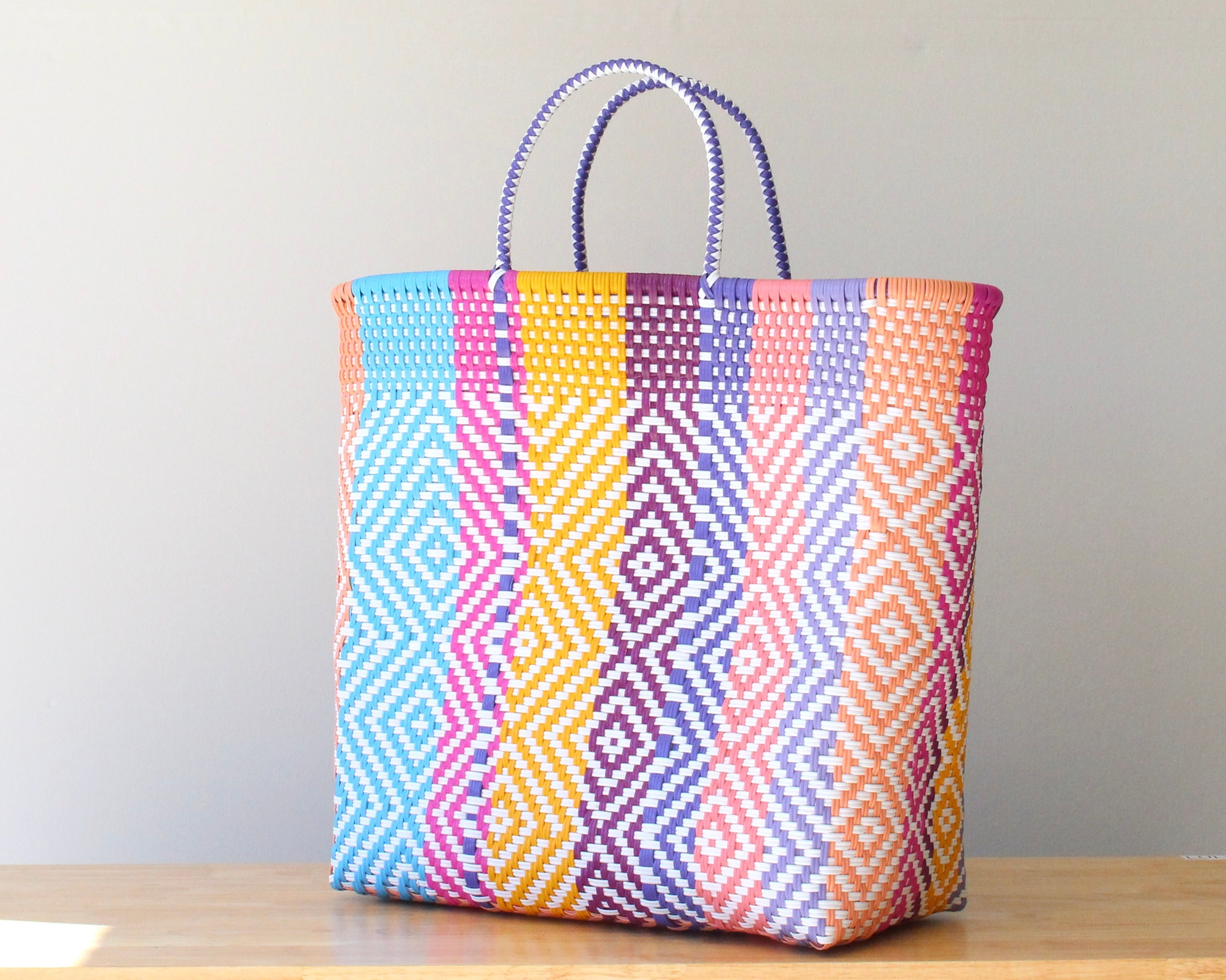 Multicolor Diamond Extra Large Tote
