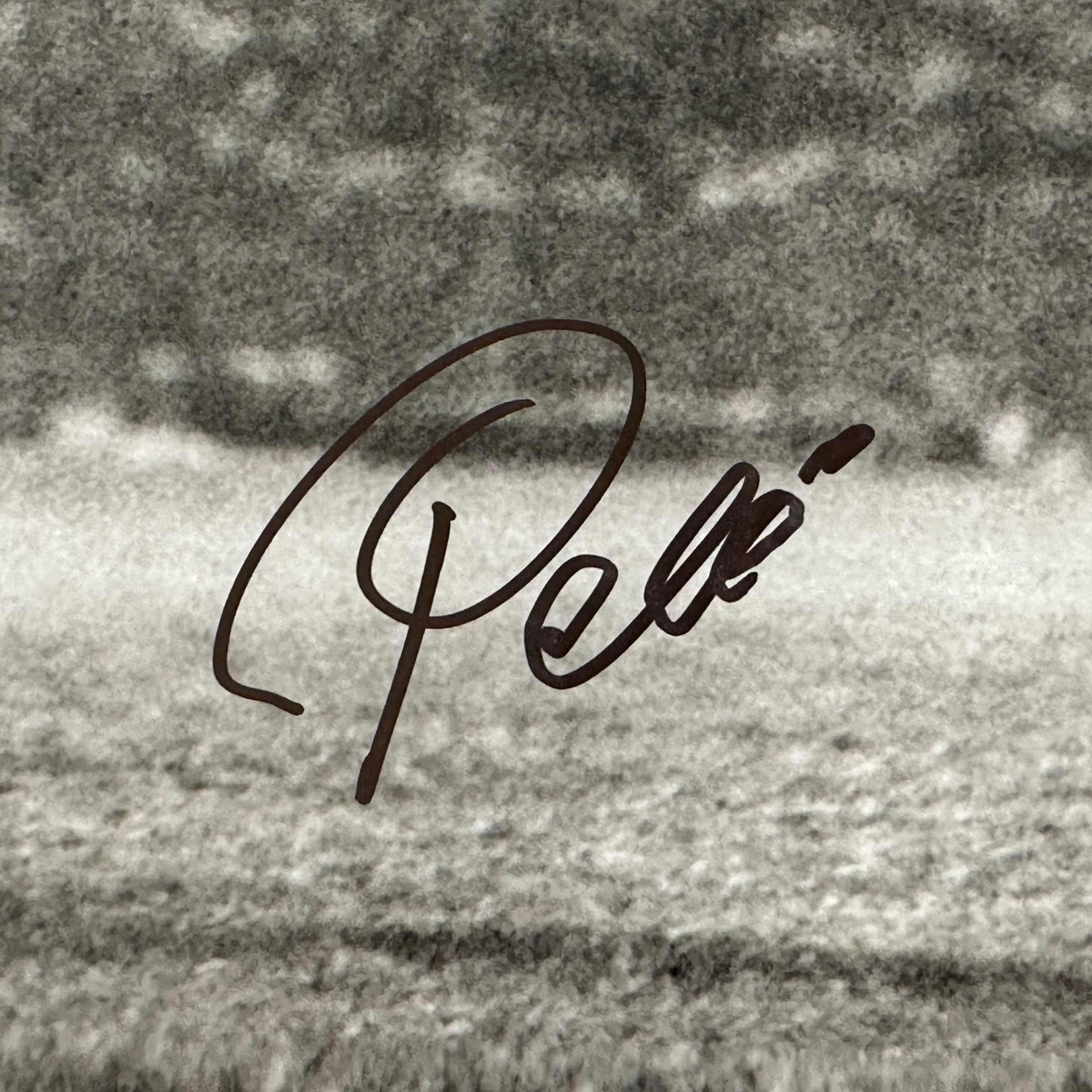 Foto Autografiada/Firmada Pelé Brasil Fútbol 16x20 Patada de Chilena Beckett BAS COA Autógrafo