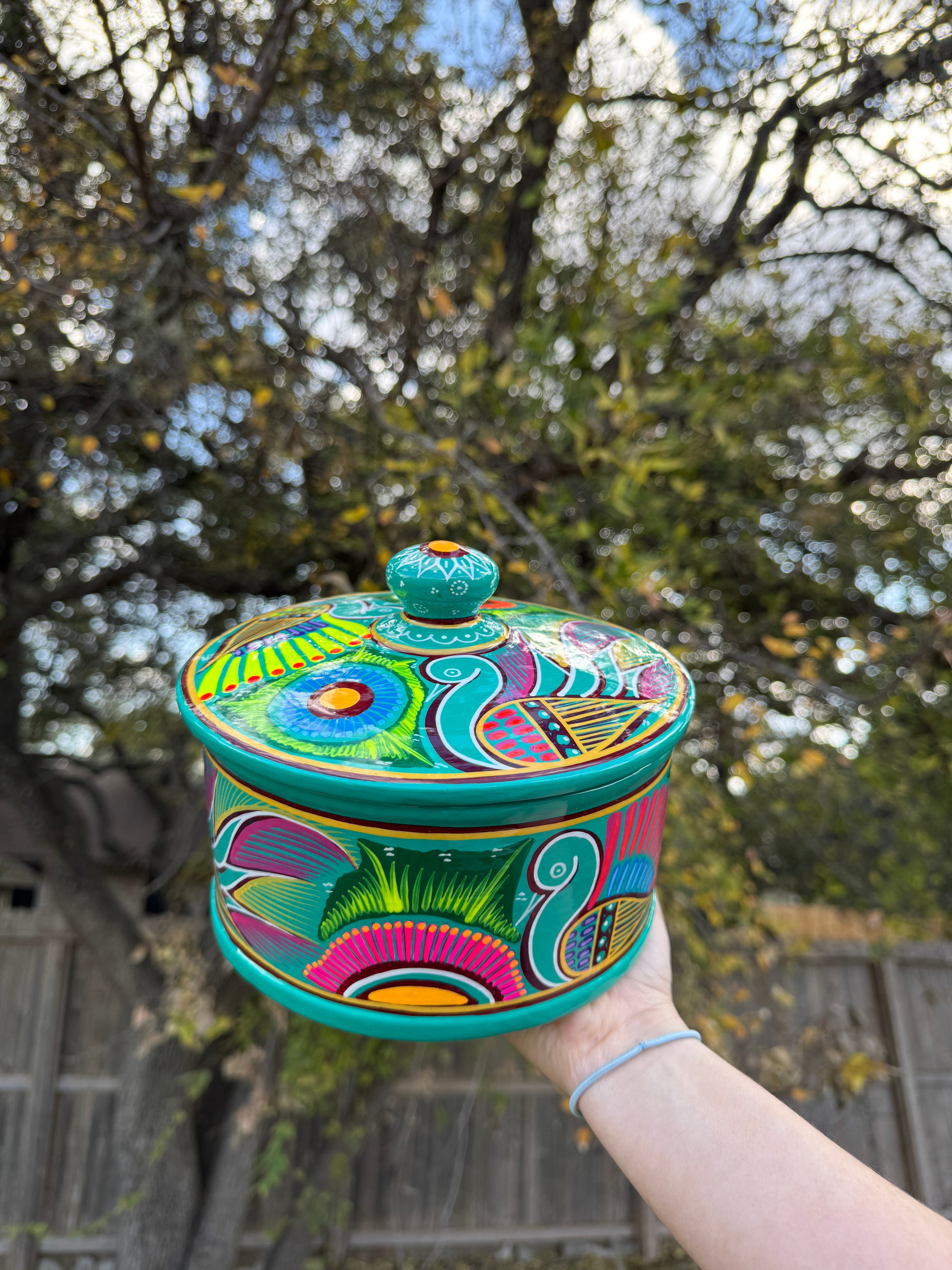 Mexican Tortilla Holder hand painted tortillero