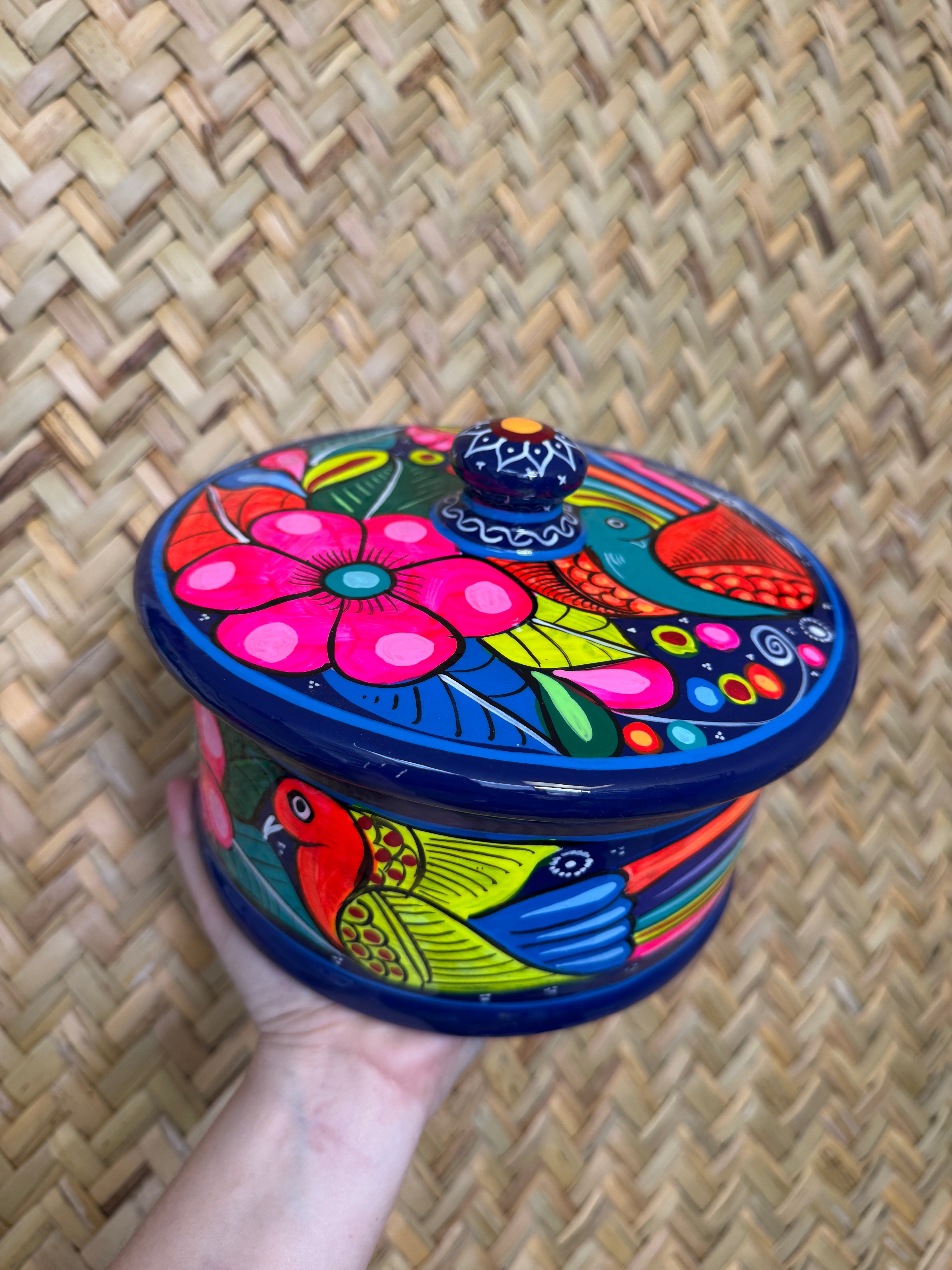 Mexican Tortilla Holder hand painted tortillero