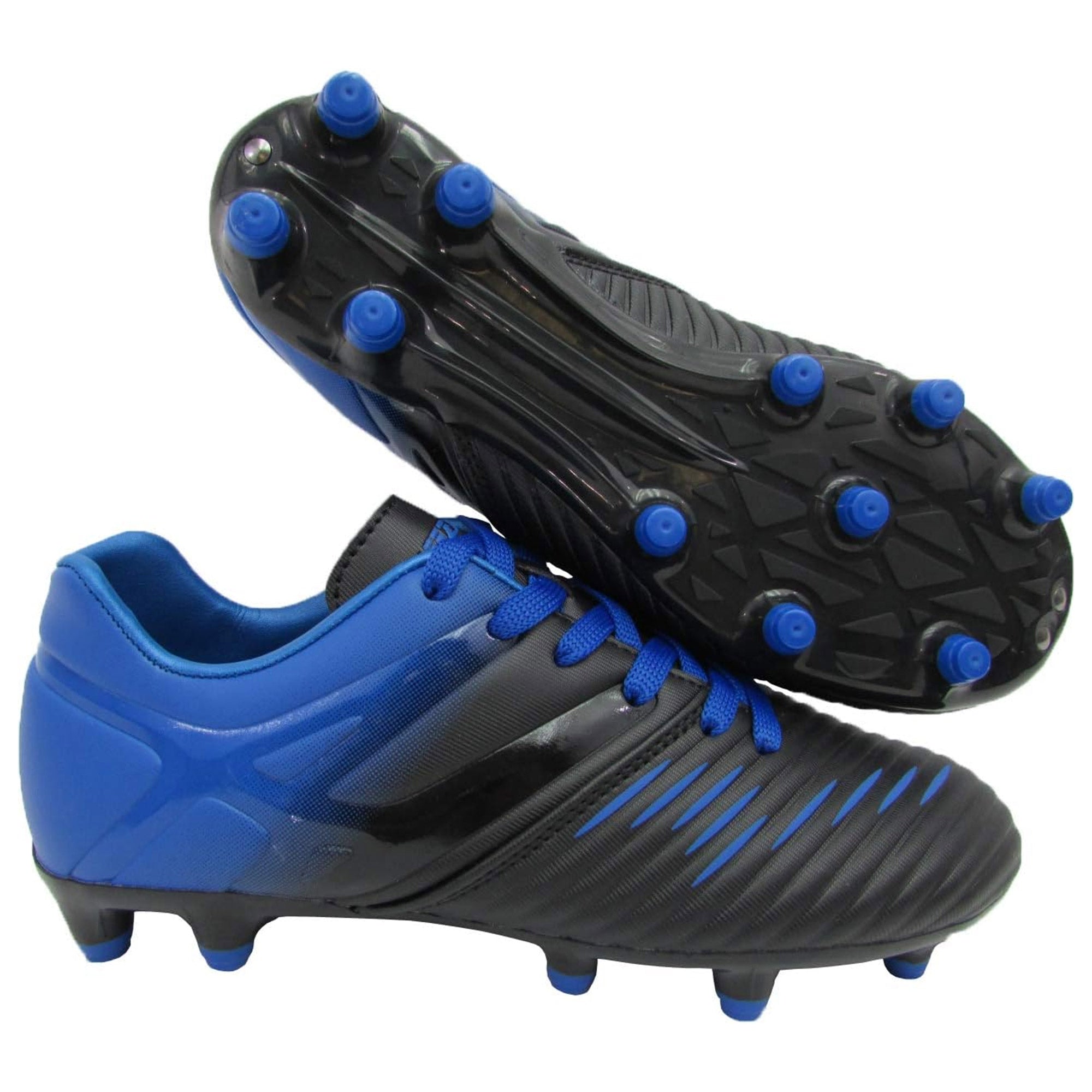 Liga Firm Ground Soccer Shoes -Black/Blue