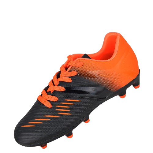 Liga Firm Ground Soccer Shoes -Black/Orange