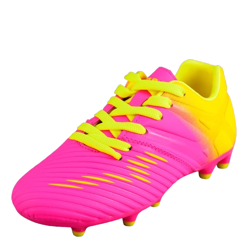 Liga Firm Ground Soccer Shoes -Pink/Yellow
