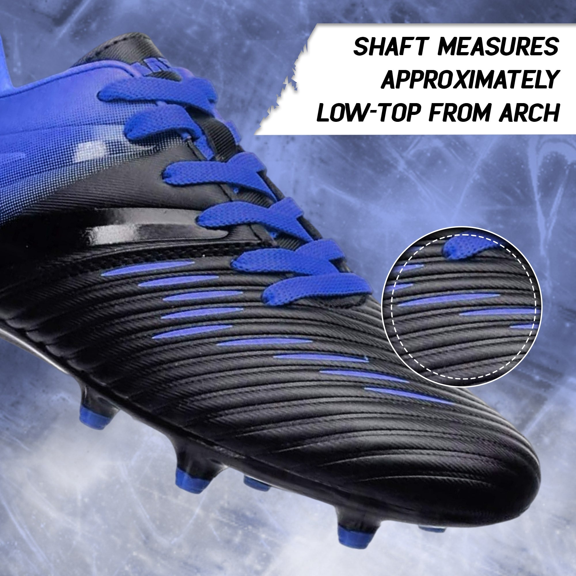 Liga Firm Ground Soccer Shoes -Black/Blue