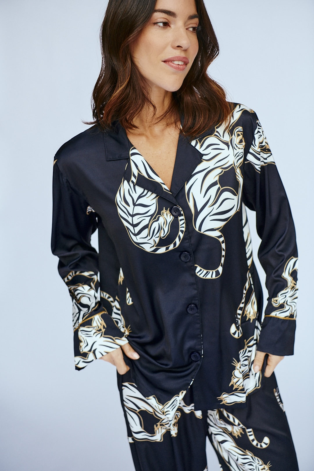 Conjunto de pijama de seda lavable - Kenia