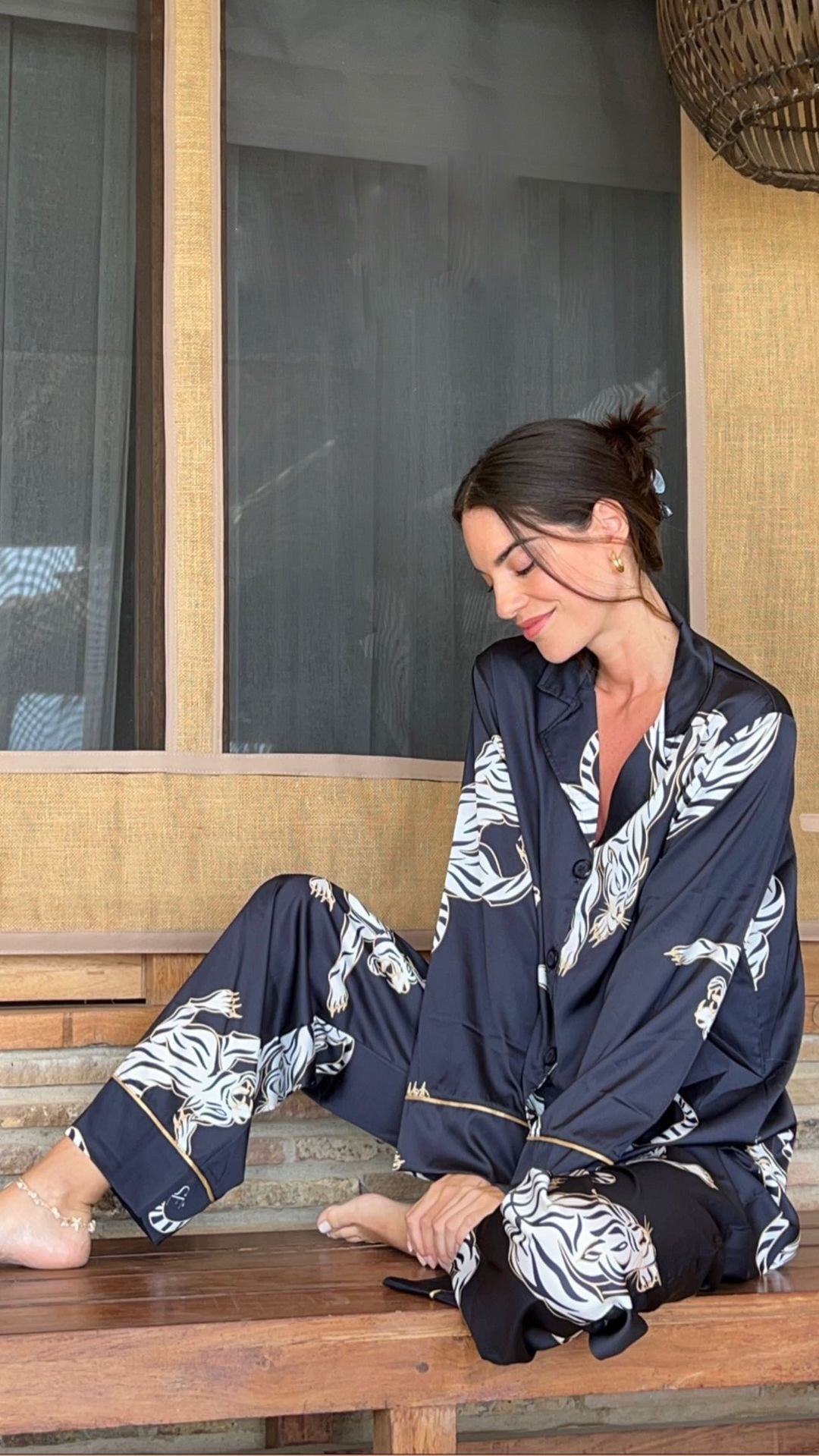 Conjunto de pijama de seda lavable - Kenia