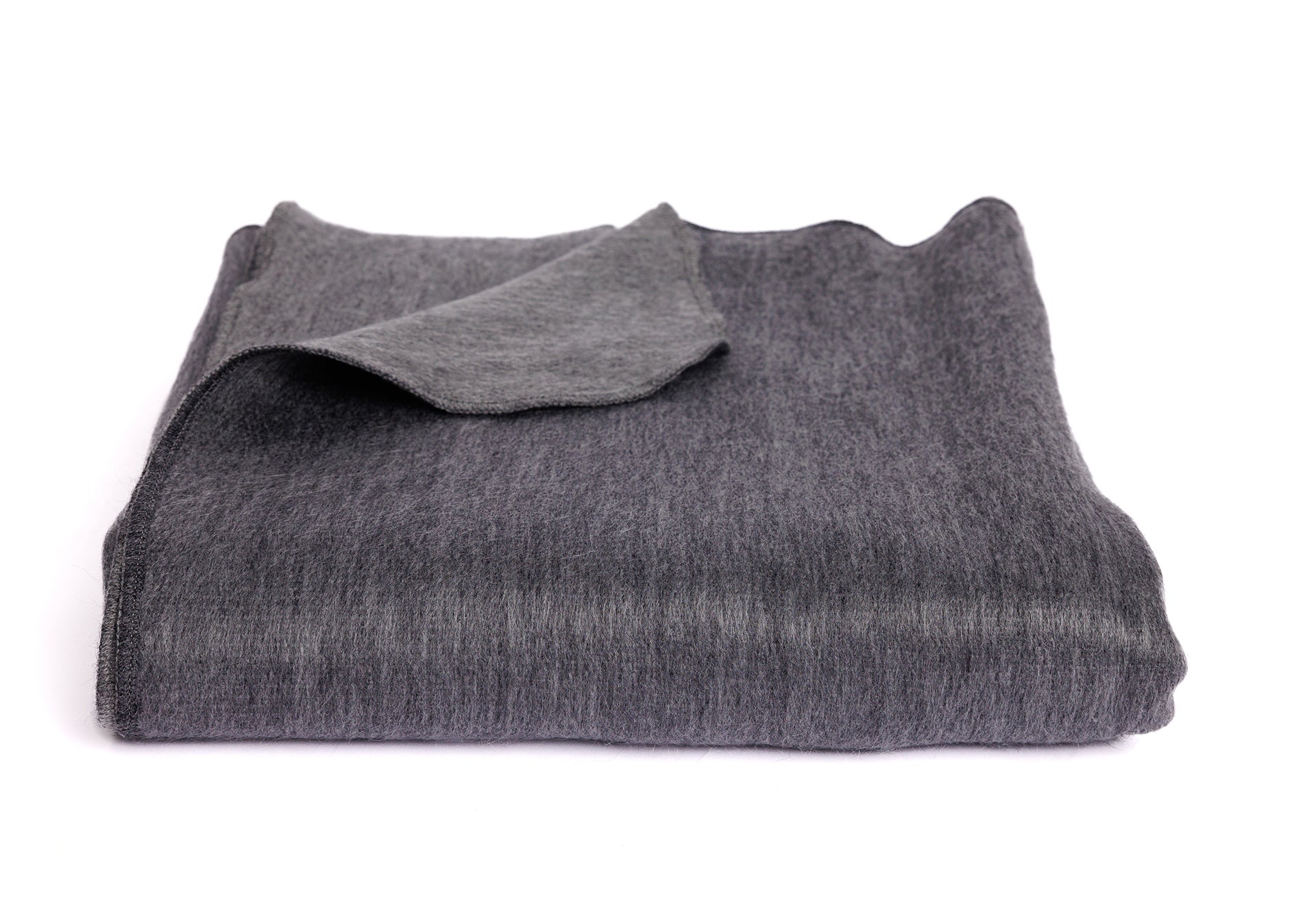 Kani Collection - Handwoven Reversible Storm Grays Alpaca Throw Blanket From Ecuador