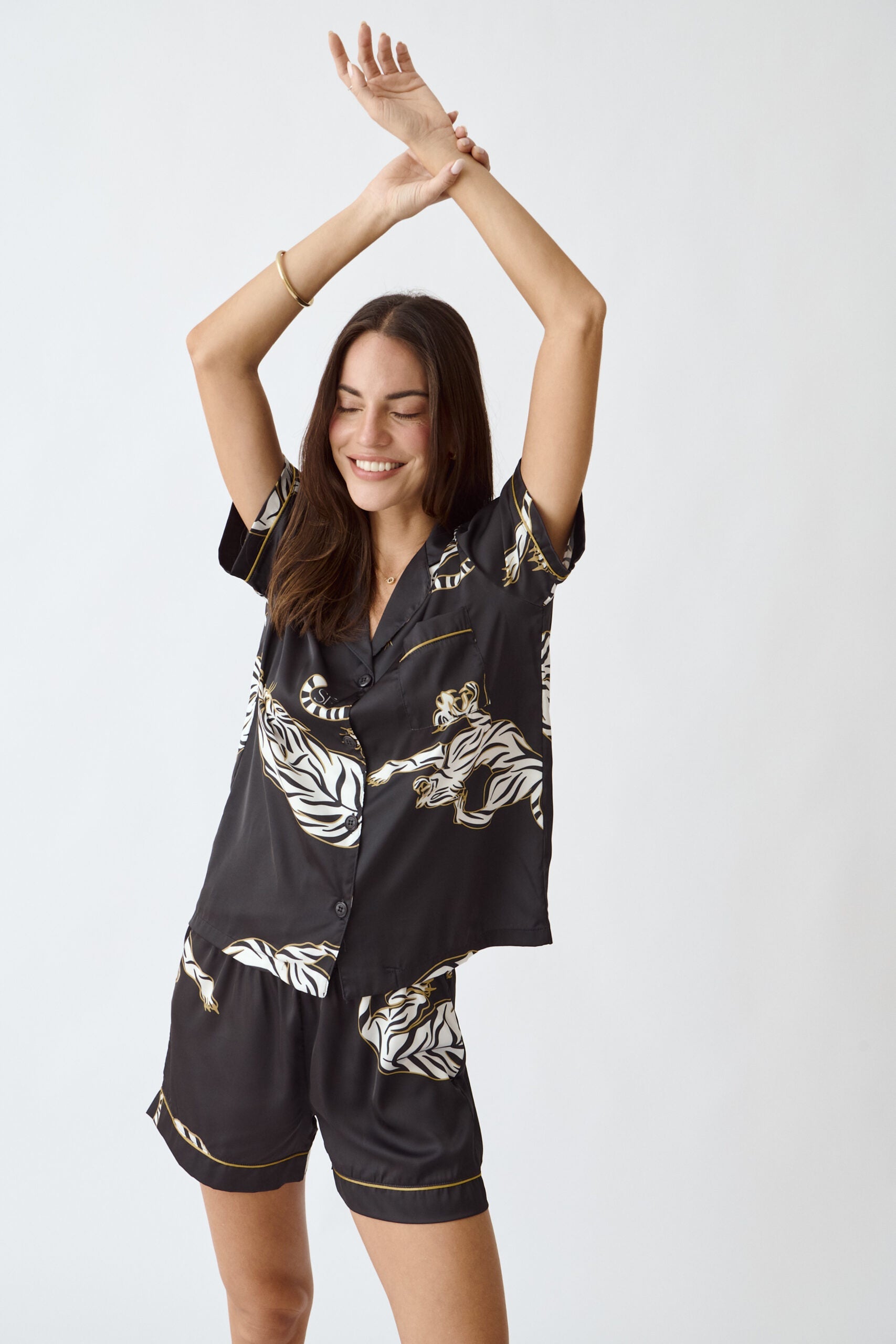 Conjunto de pijama de seda lavable - Kenya Short