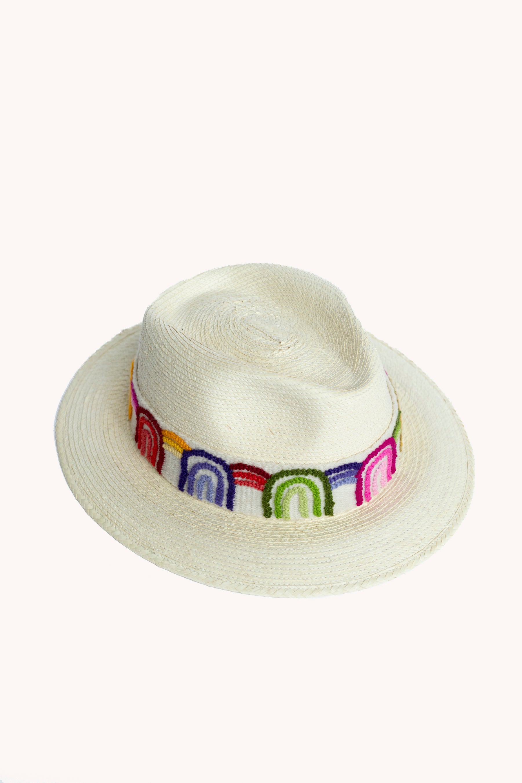 Sombrero Fedora de Palma Blanca